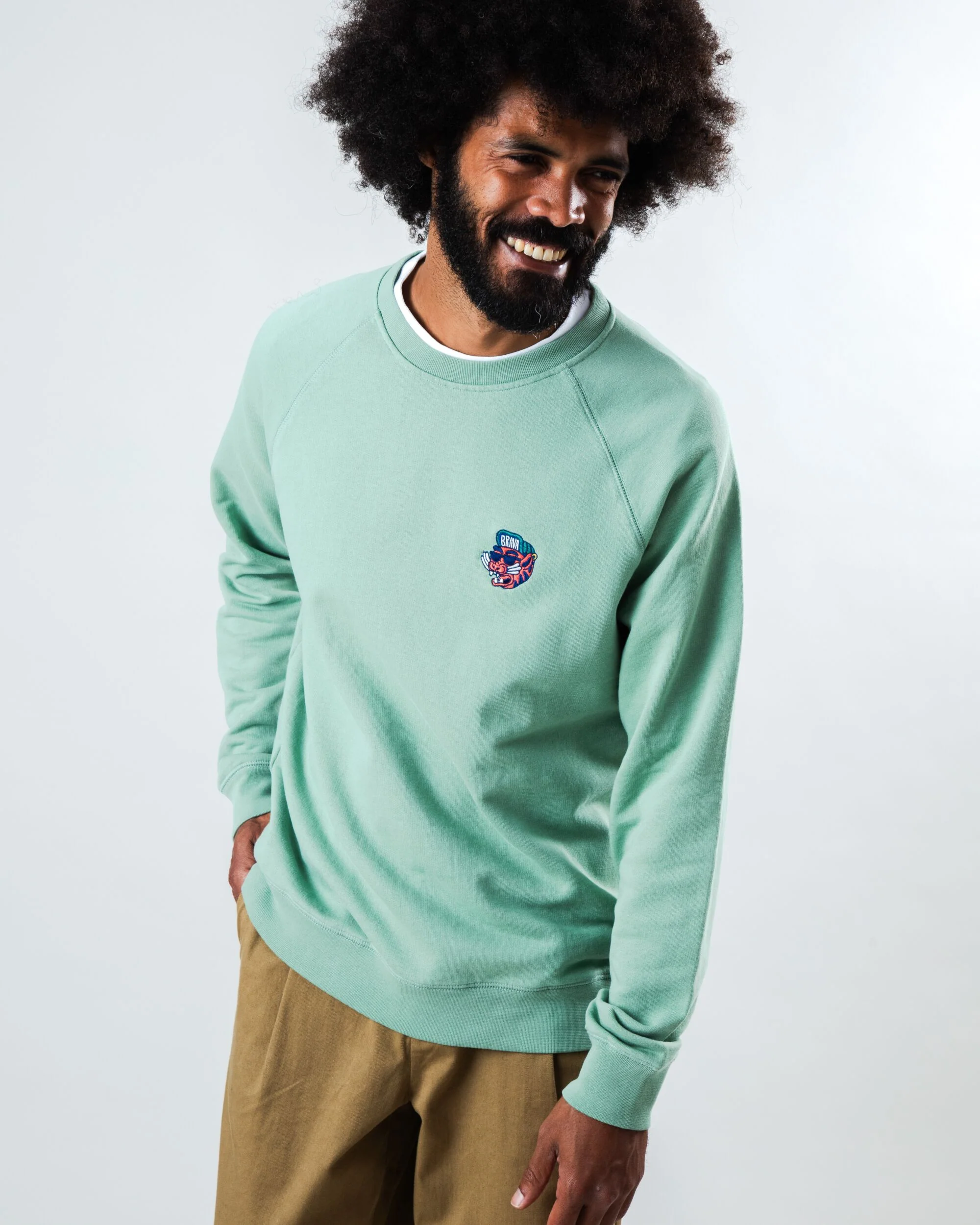 Asis Percales Tigris Sweatshirt Green - Image 4