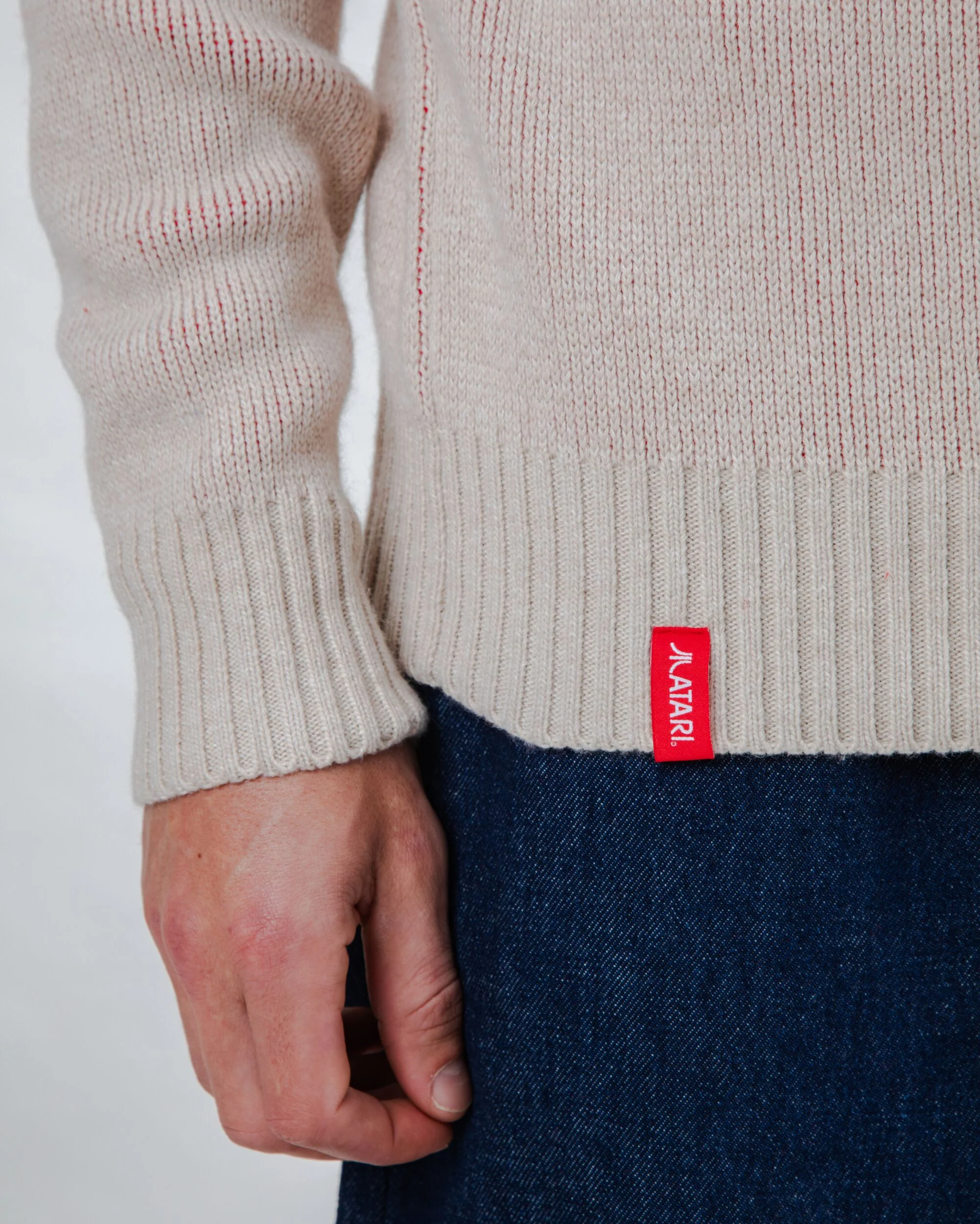 Atari Sweater Logo Jacquard Red - Image 6