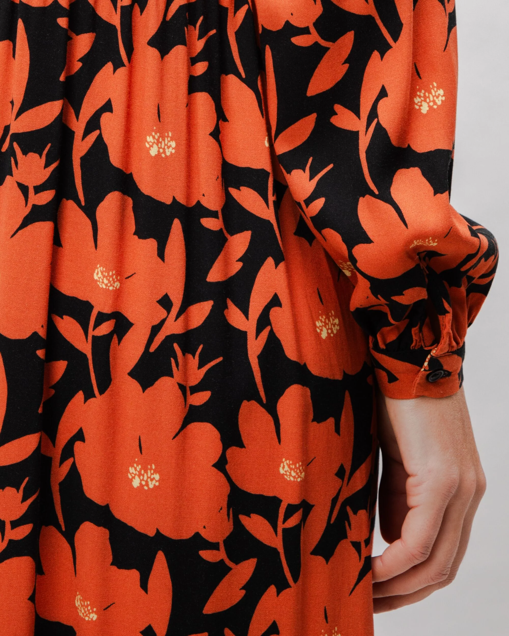 Bloom Romantic Viscose Long Dress Black - Image 5