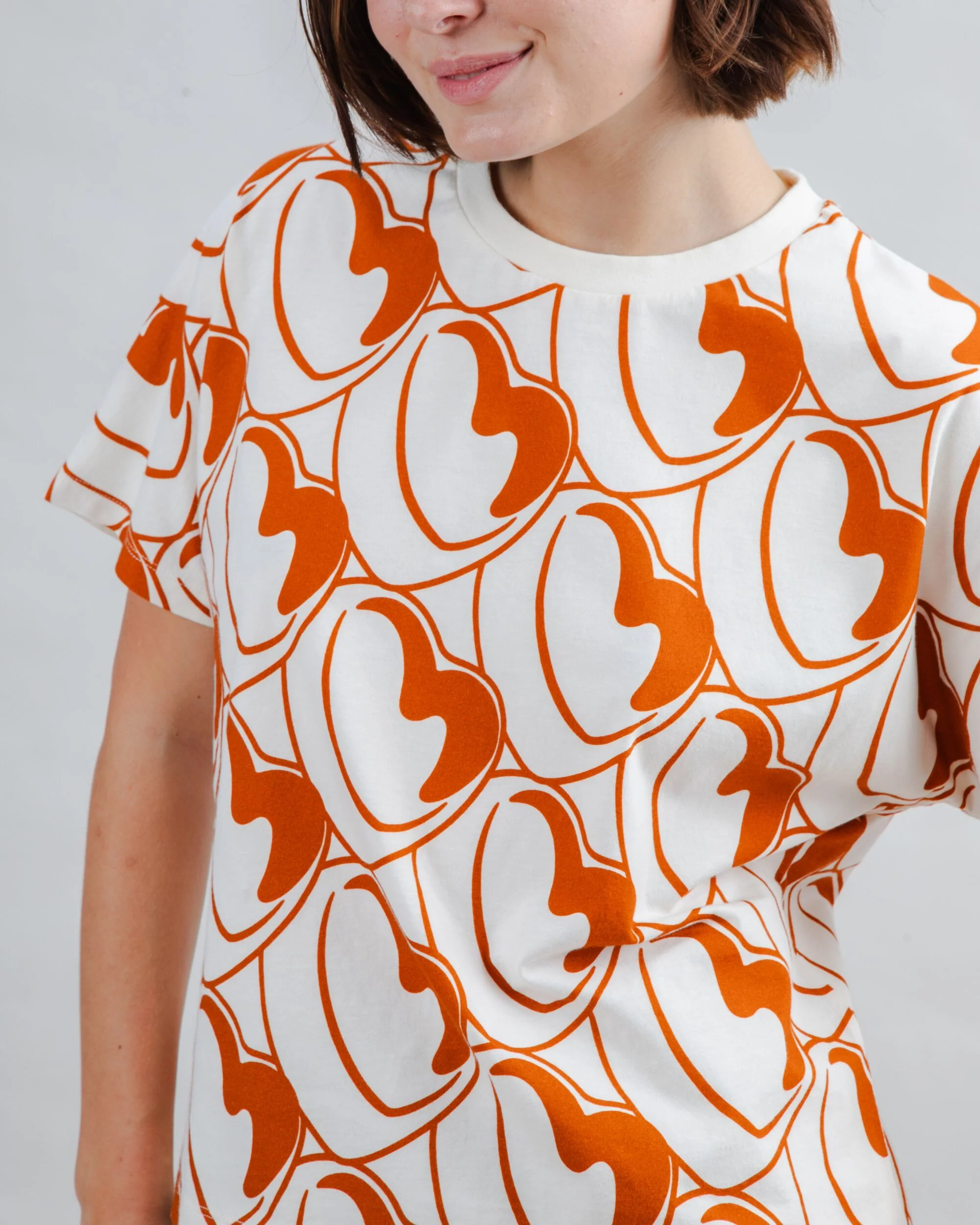 Bombon Allover Oversize Tee Brown - Image 4