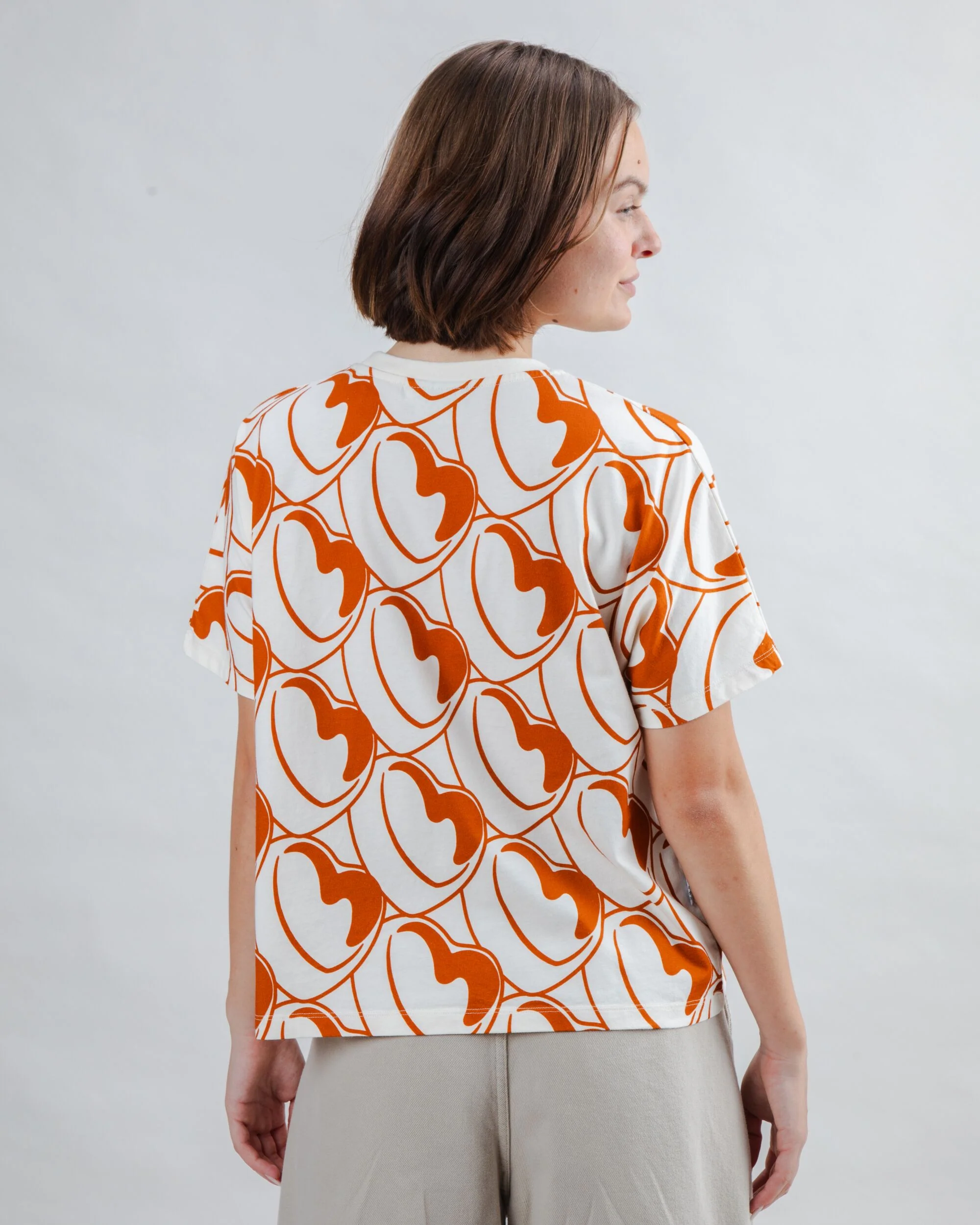 Bombon Allover Oversize Tee Brown - Image 5