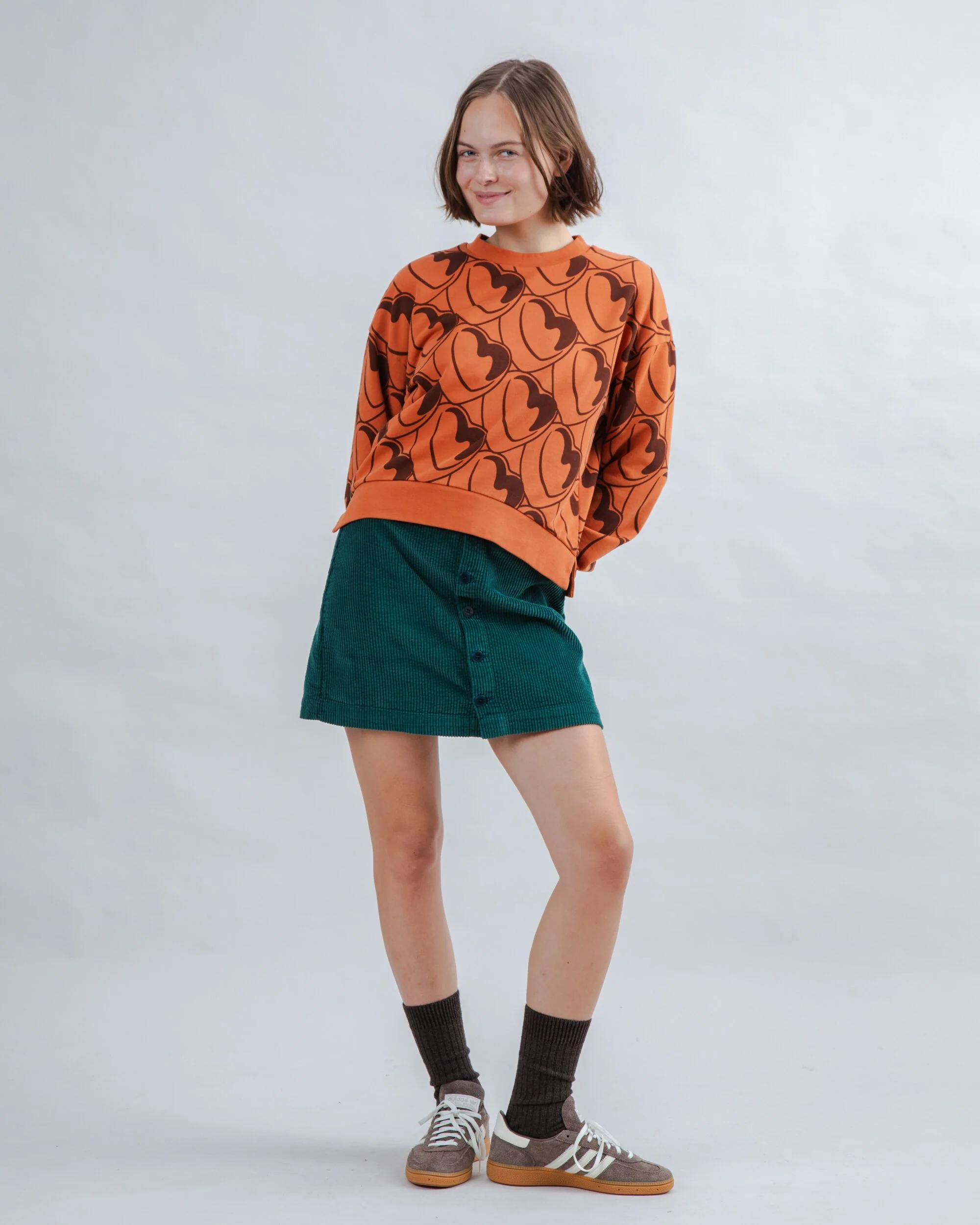 Bombon Allover Rounded Sweatshirt Brown - Image 3