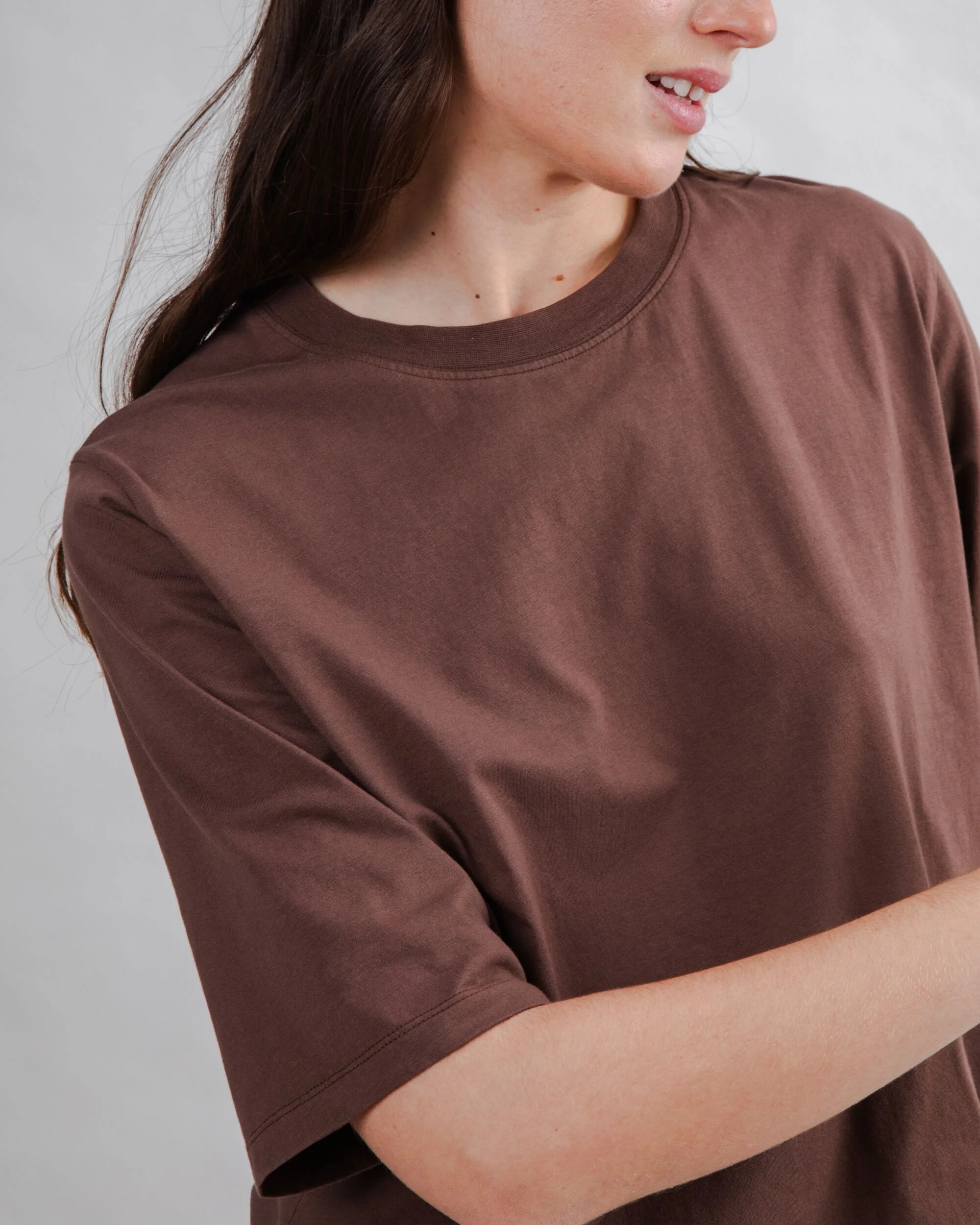Bombon Label Squared Tee Brown - Image 2