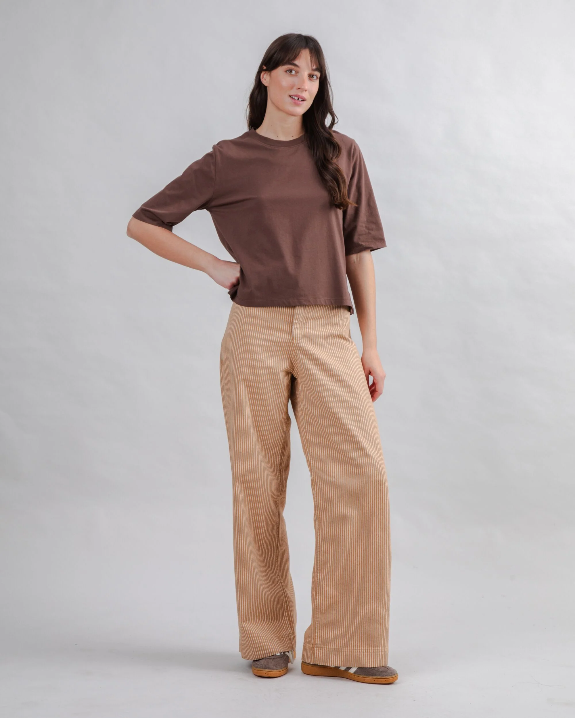 Bombon Label Squared Tee Brown - Image 3