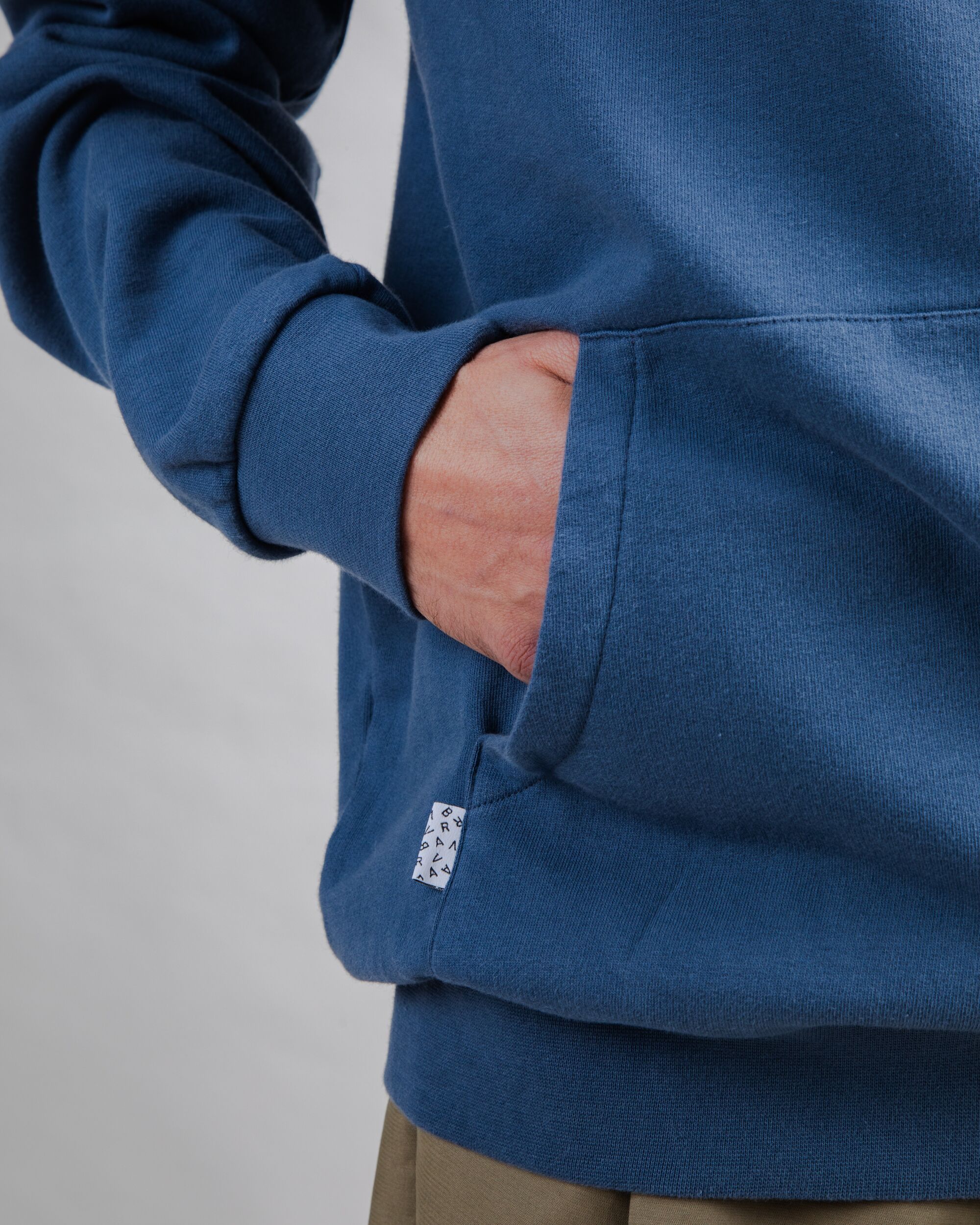 Brava Gum Hoodie Sweatshirt Indigo - Image 6