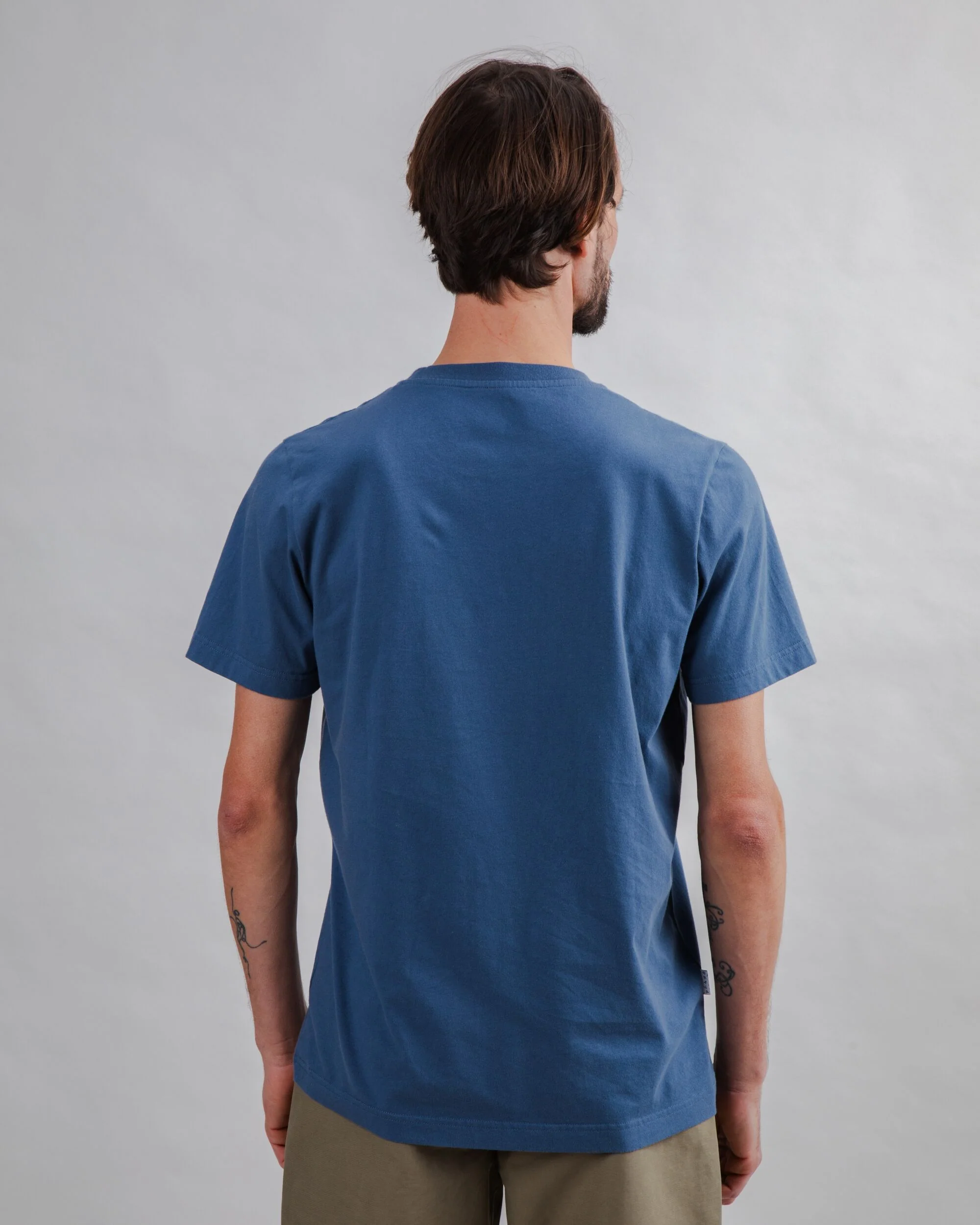Brava Gum Label T-shirt Indigo - Image 5