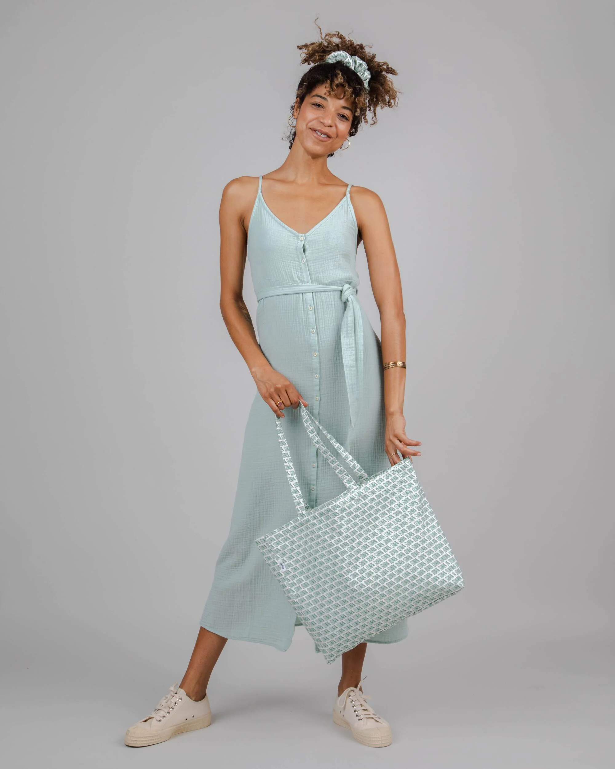 Bubble Strap Dress Light Morera - Image 8