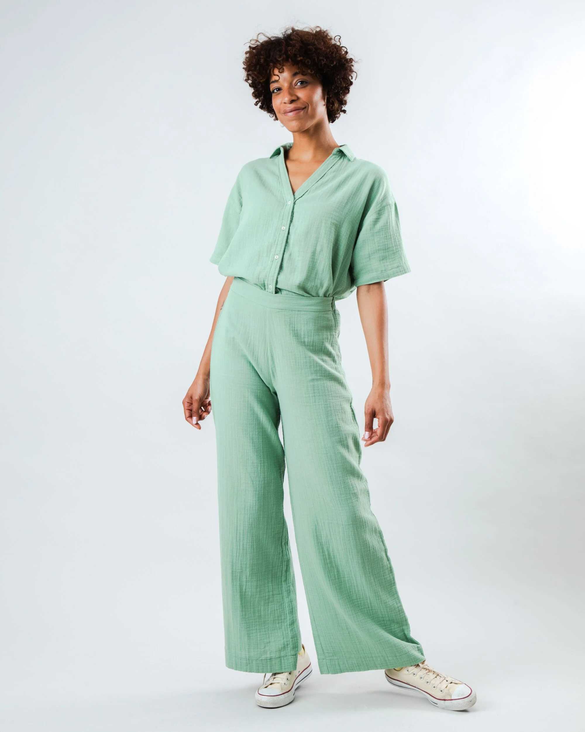 Bubble Wide Leg Light Green - Image 3
