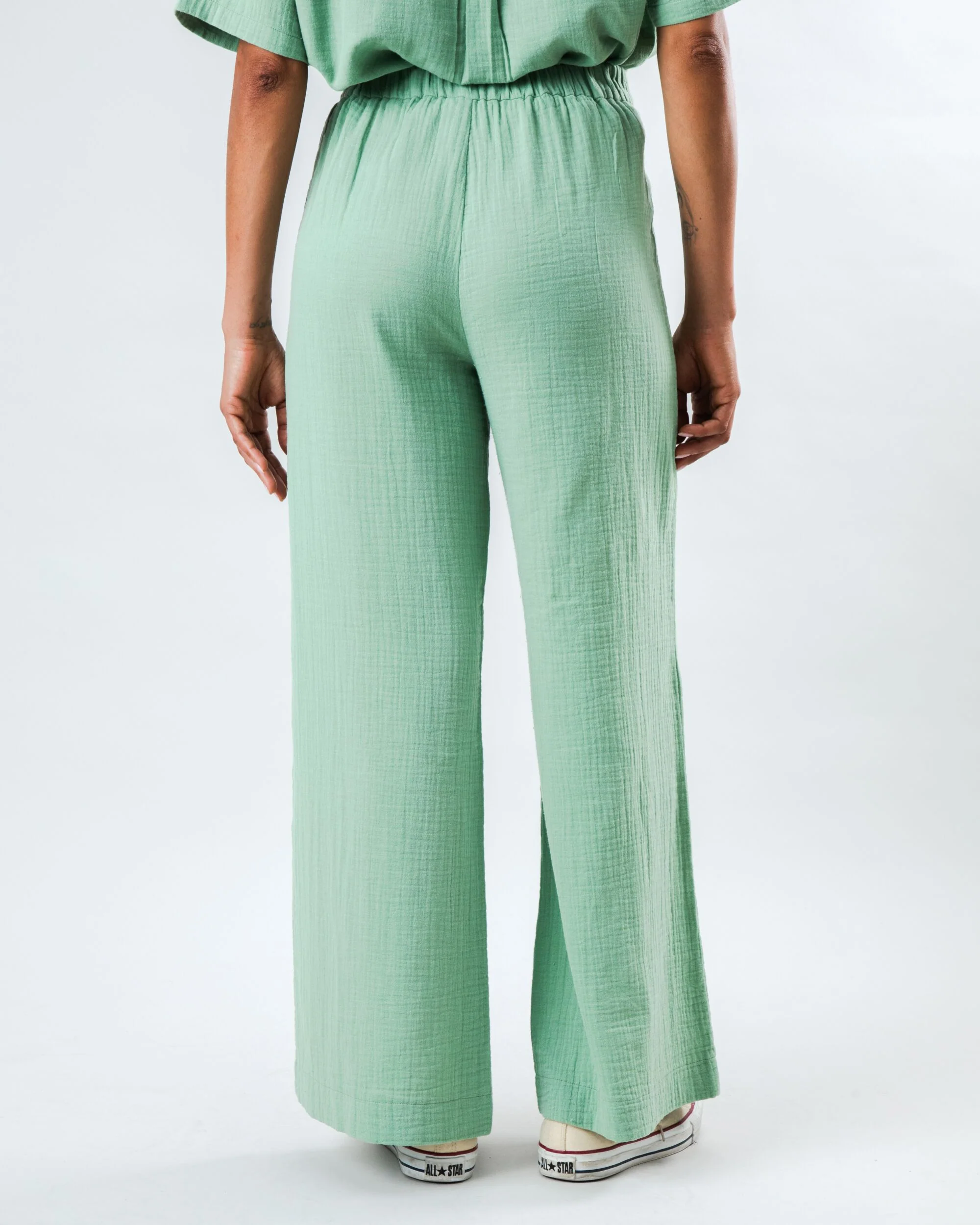 Bubble Wide Leg Light Green - Image 4