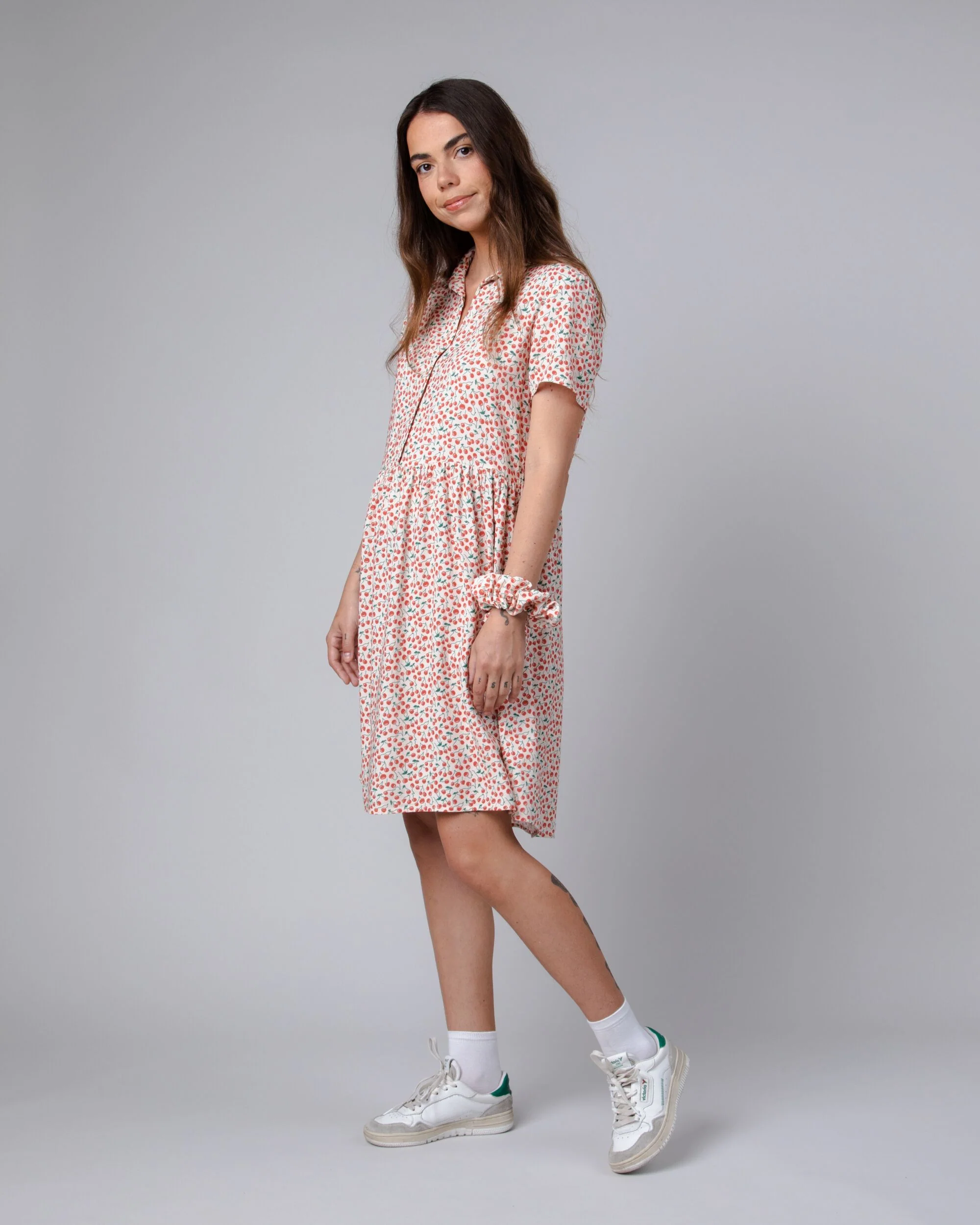 Cherry Short Dress Sand - Image 3