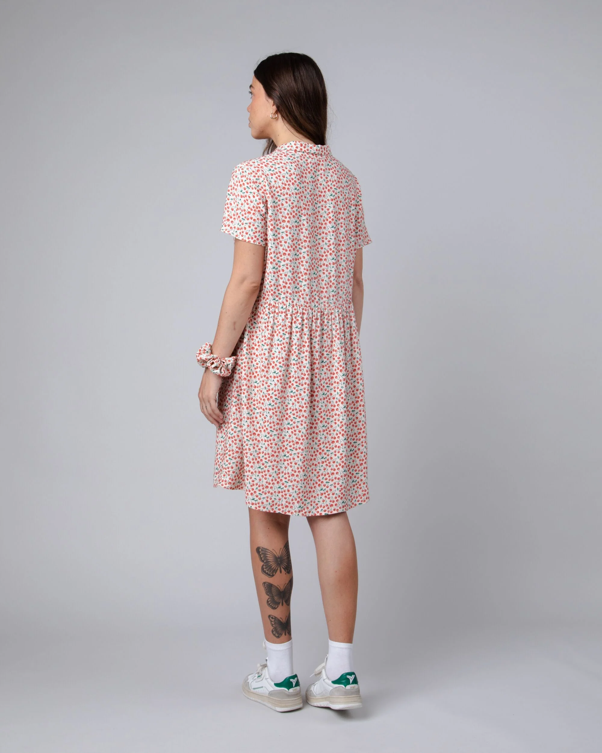 Cherry Short Dress Sand - Image 5