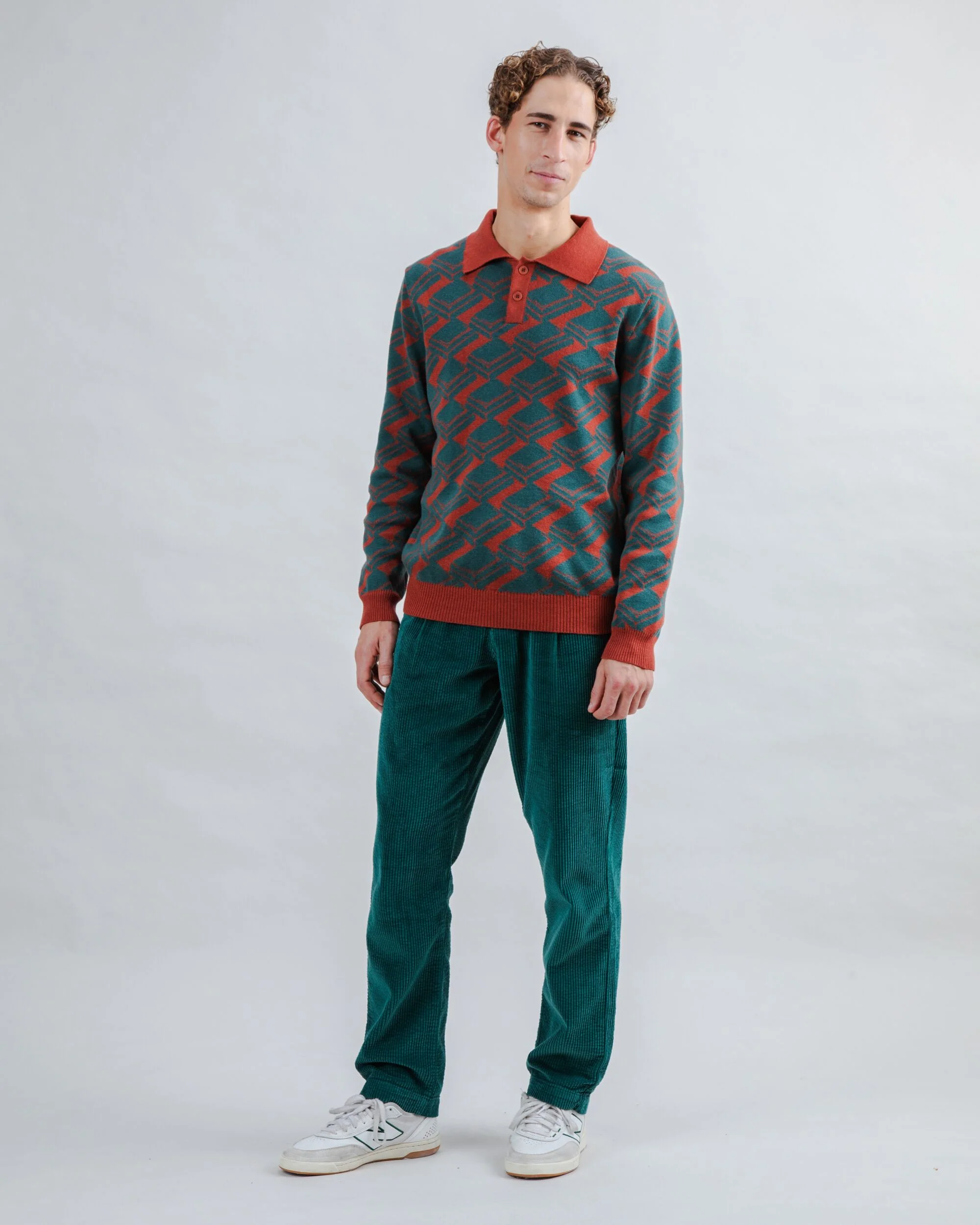 Chocolate Jacquard Polo - Image 3