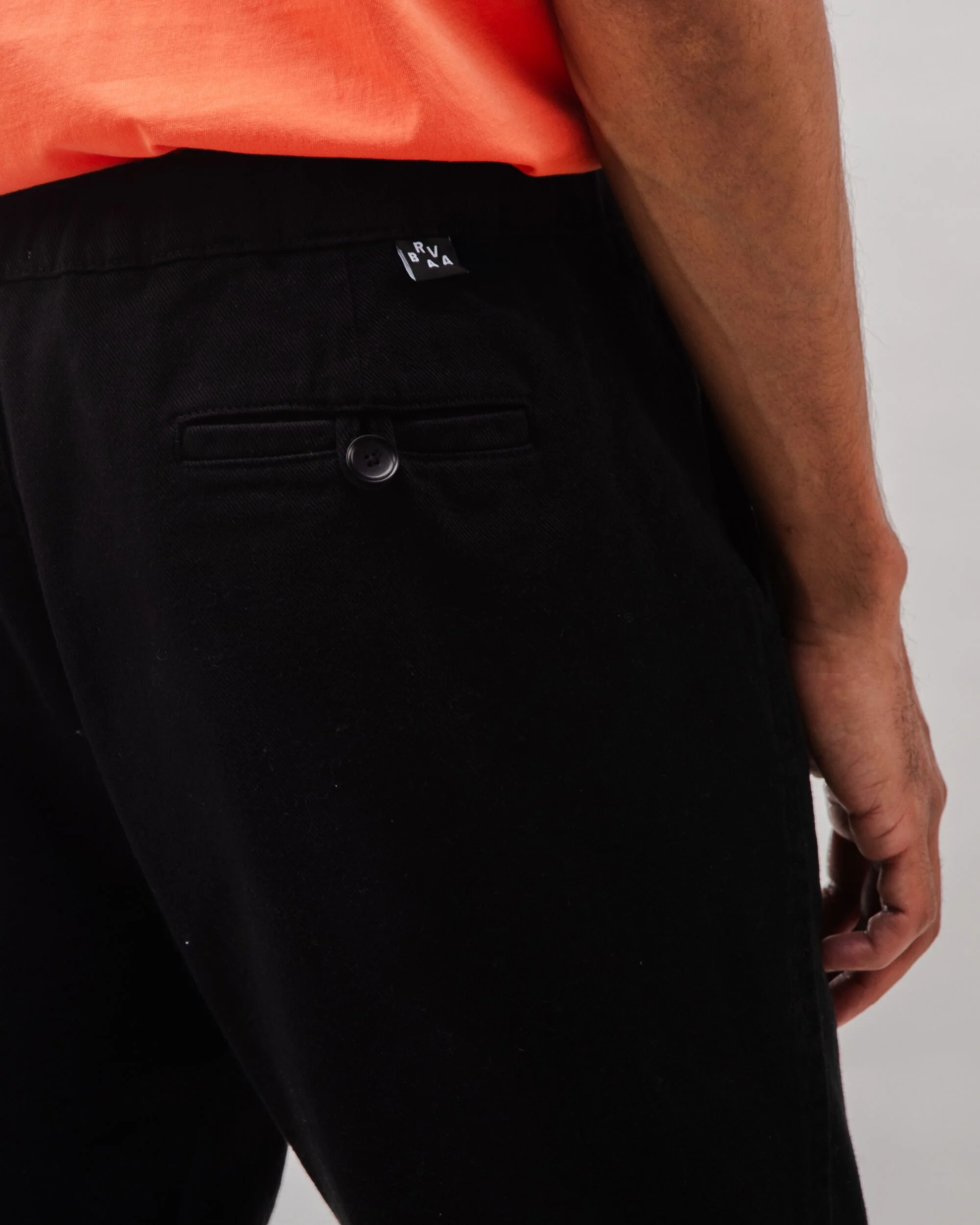 Comfort Chino Cotton Pants Black - Image 5
