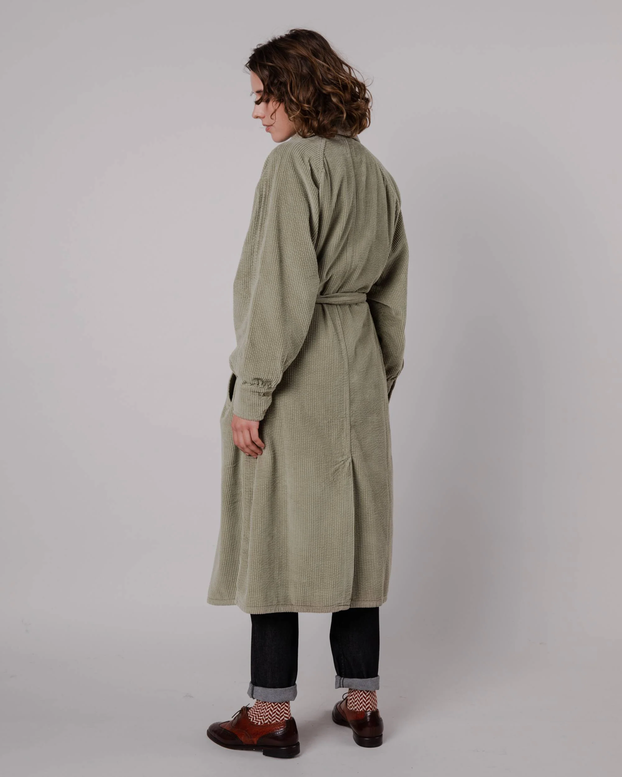 Corduroy Jacket Pale Green - Image 10