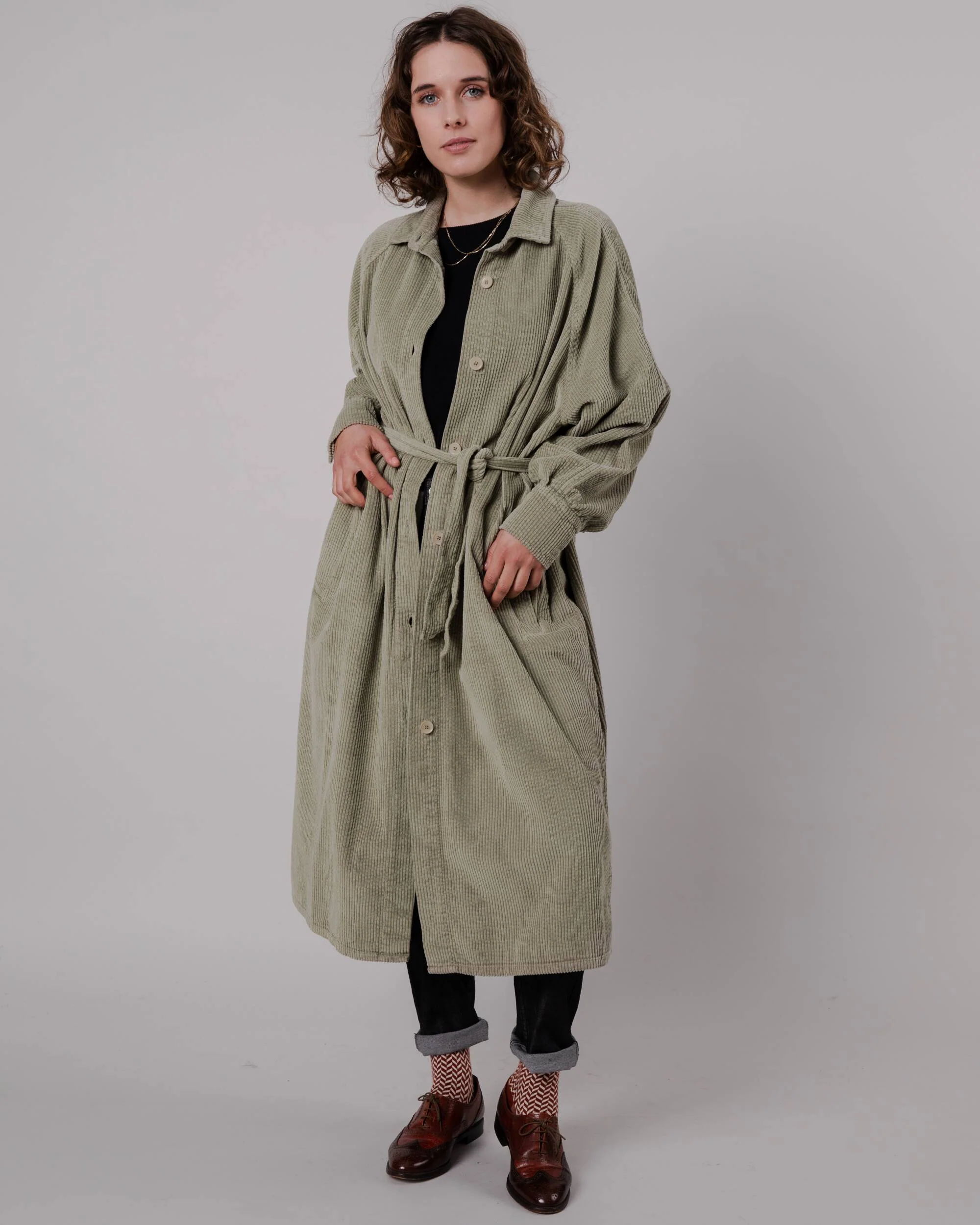 Corduroy Jacket Pale Green - Image 2