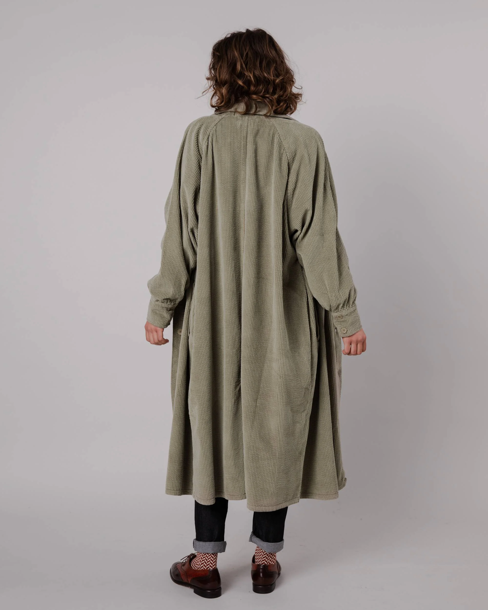 Corduroy Jacket Pale Green - Image 4