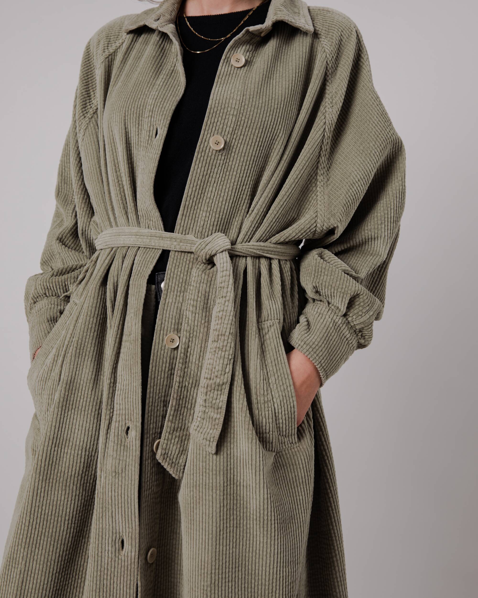 Corduroy Jacket Pale Green - Image 5