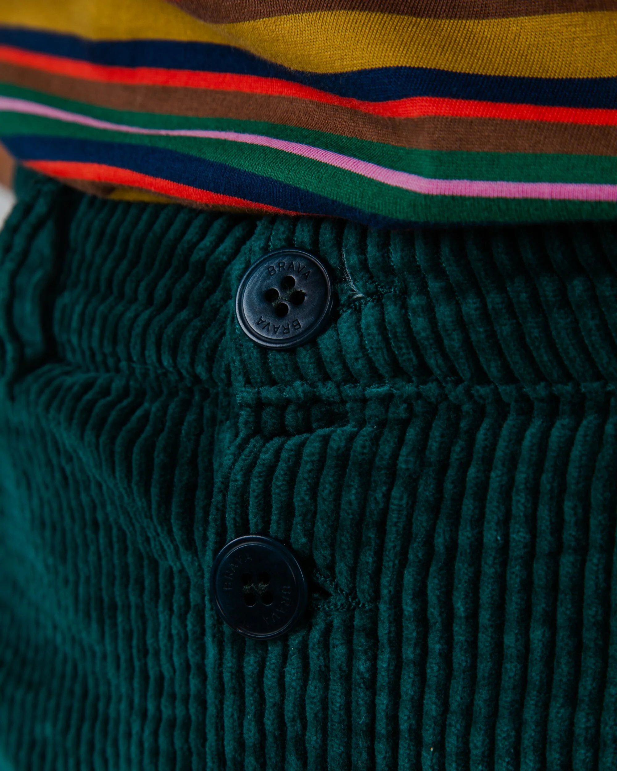 Corduroy Mini Skirt Green - Image 6