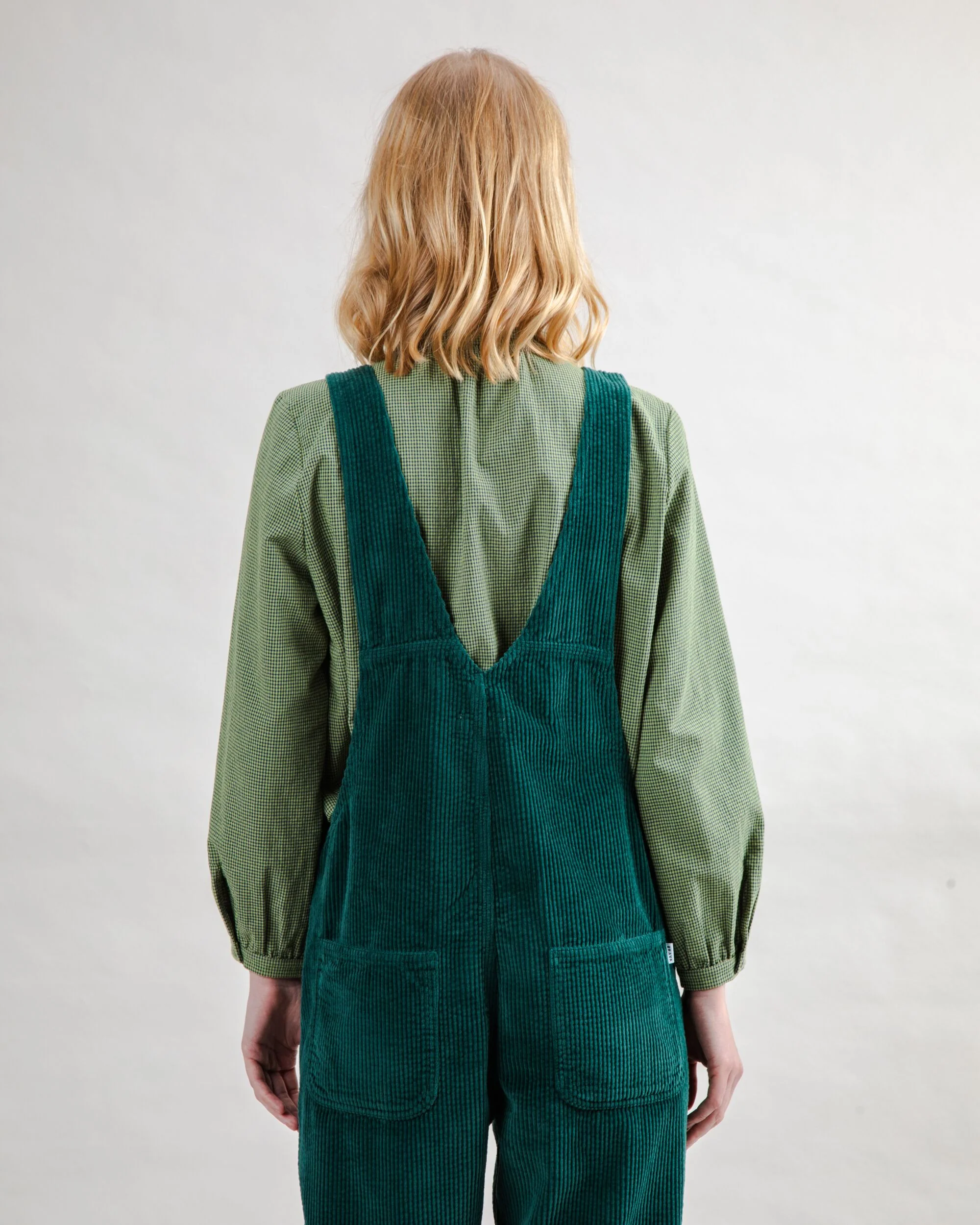 Corduroy Overall Dark Green - Image 3