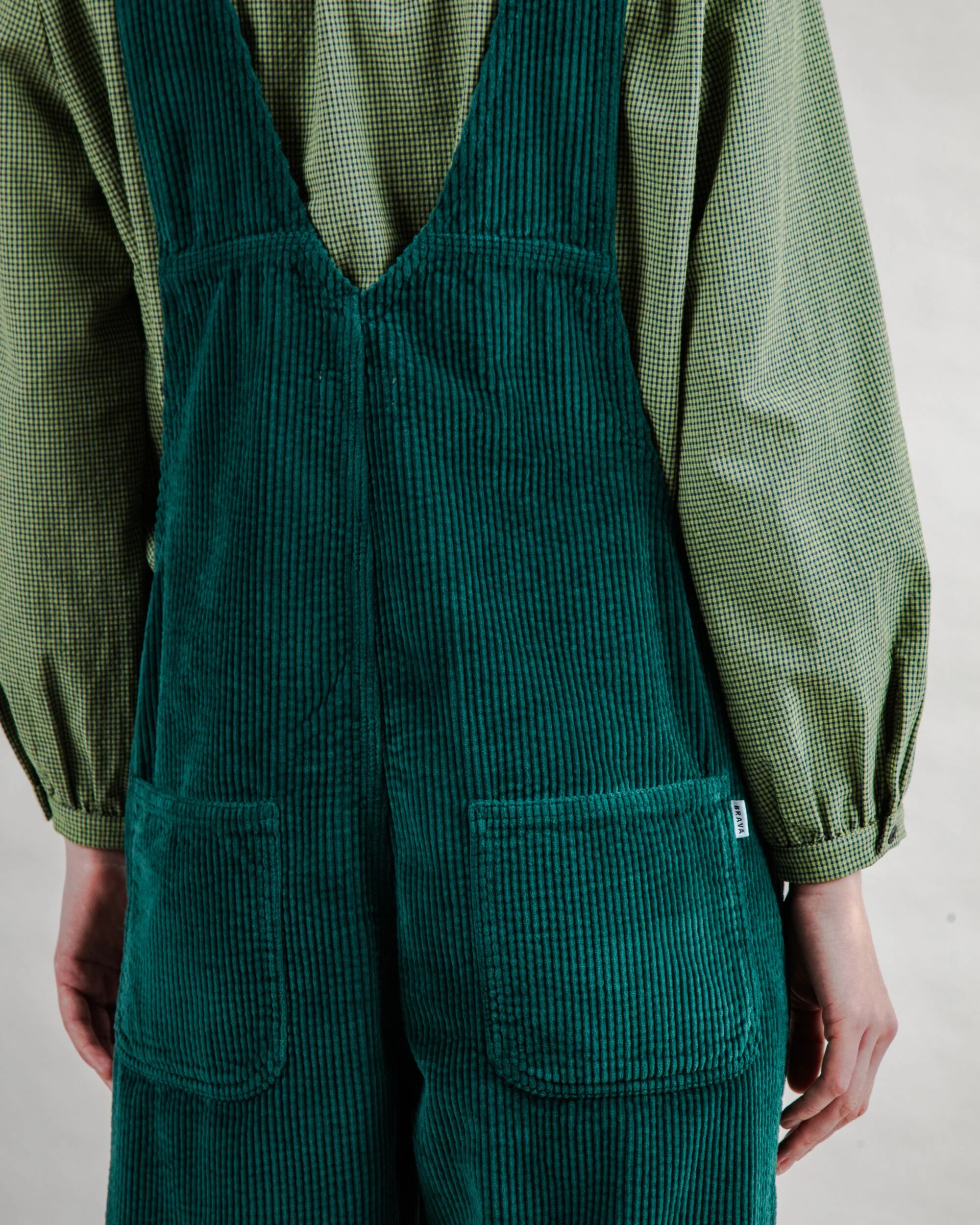 Corduroy Overall Dark Green - Image 6