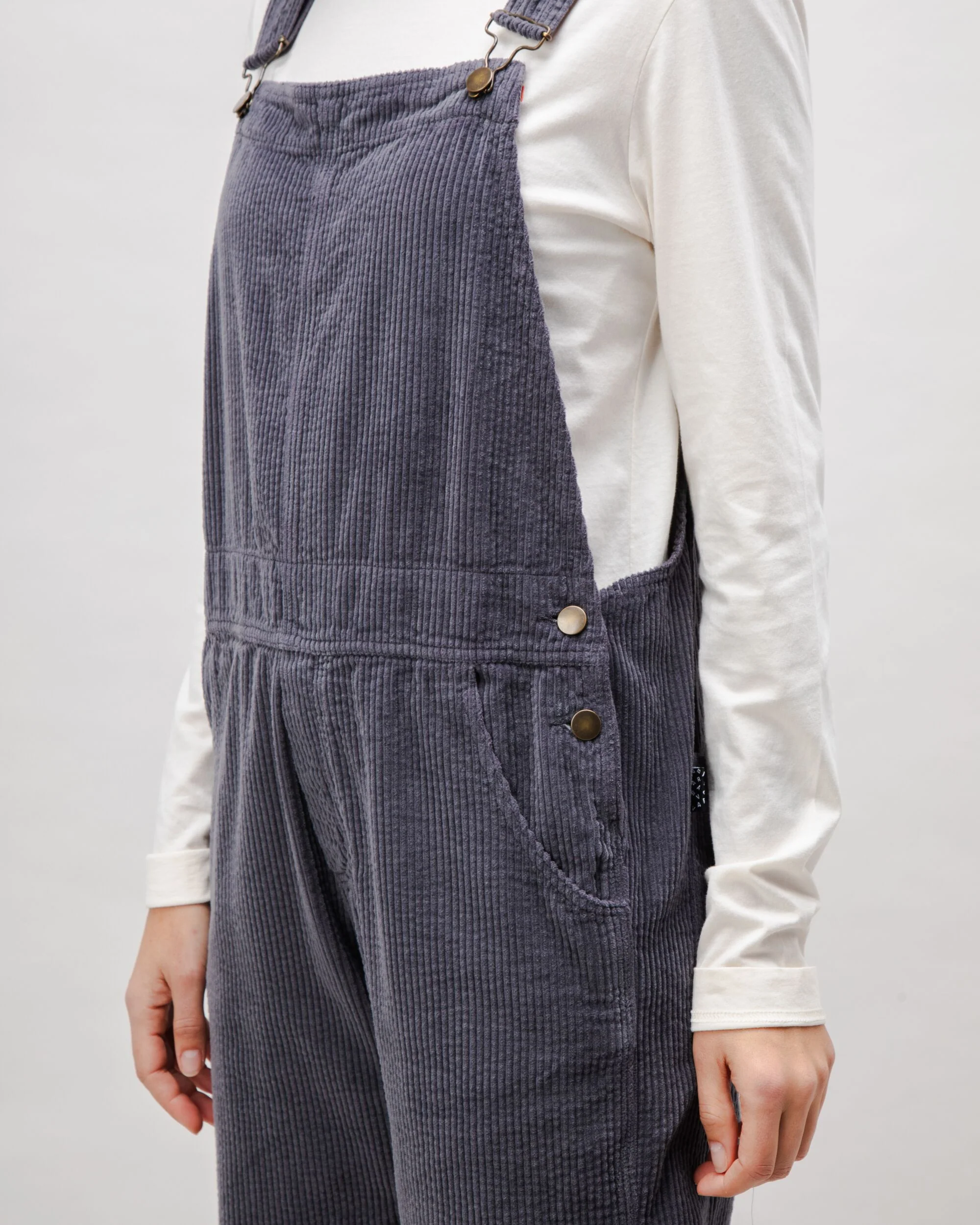 Corduroy Overall Dark Grey - Image 4