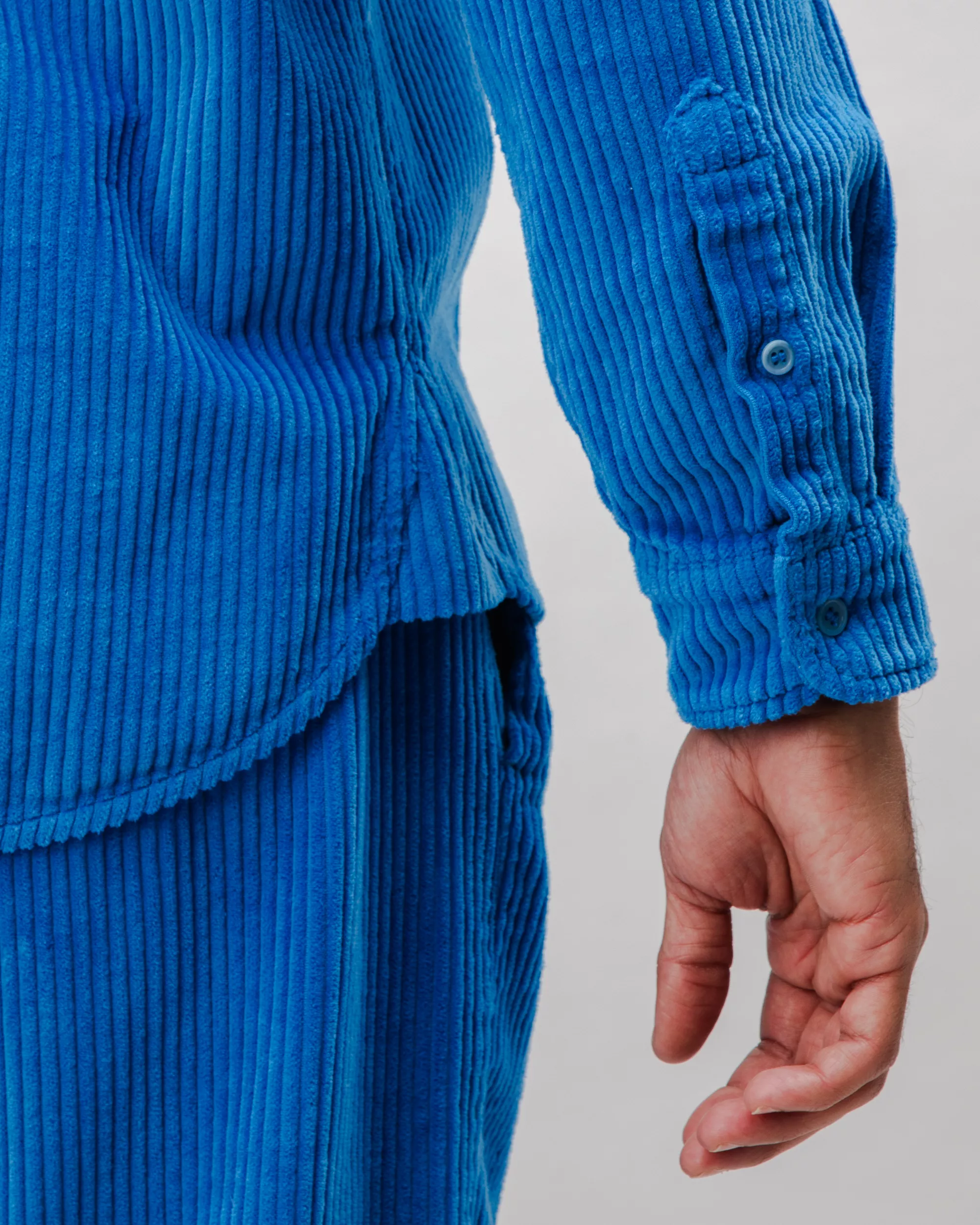 Corduroy Overshirt Blue - Image 6
