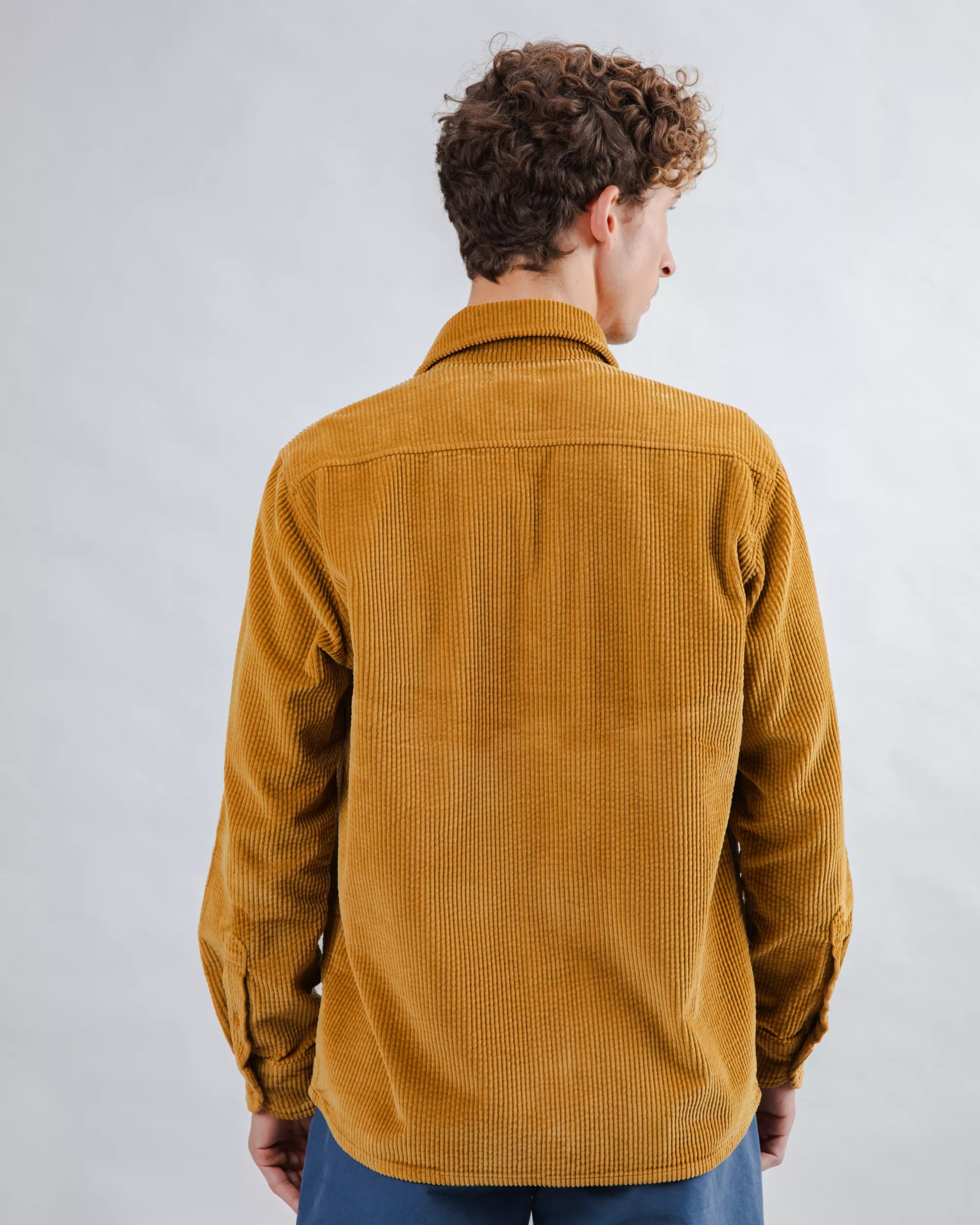 Corduroy Overshirt Camel - Image 5