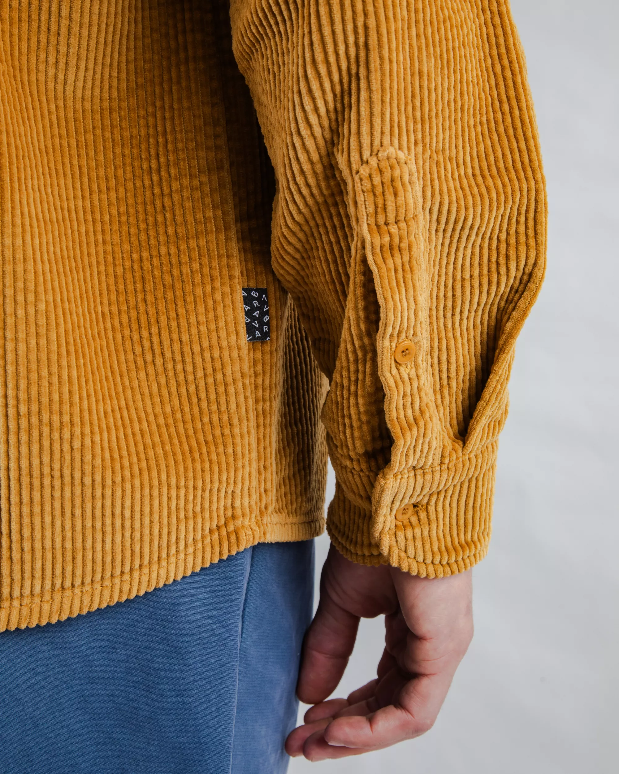 Corduroy Overshirt Camel - Image 6