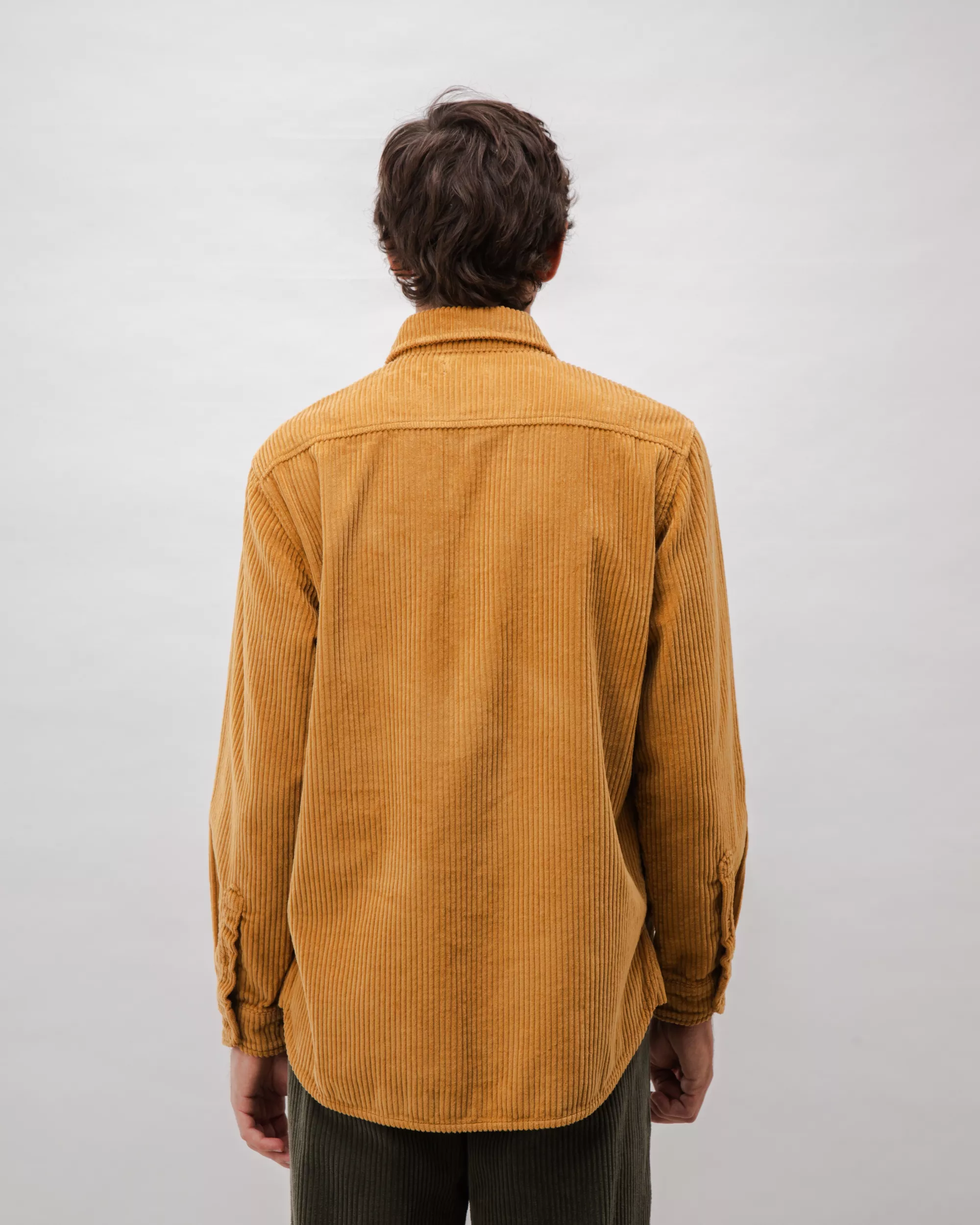 Corduroy Overshirt Camel - Image 5