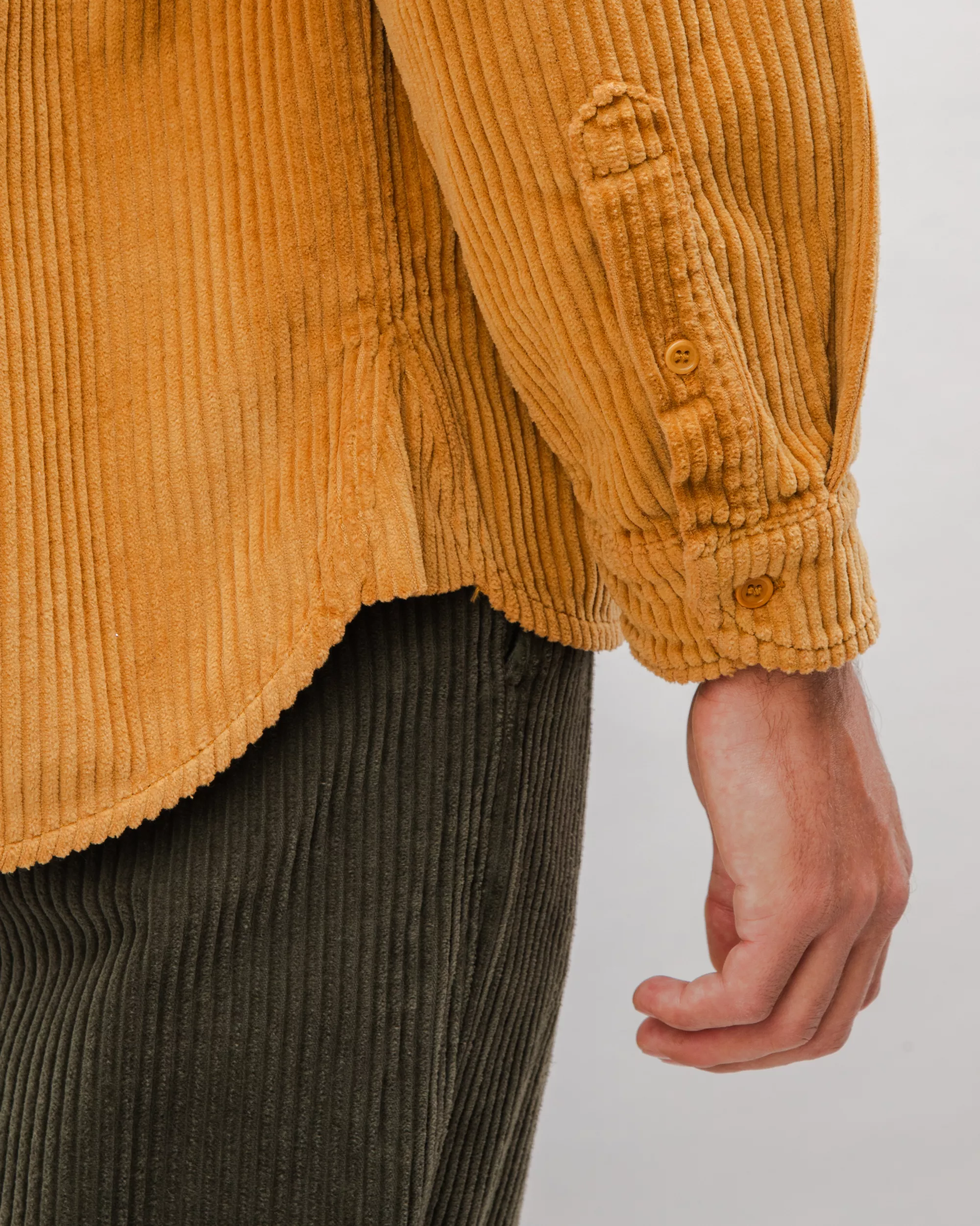 Corduroy Overshirt Camel - Image 6