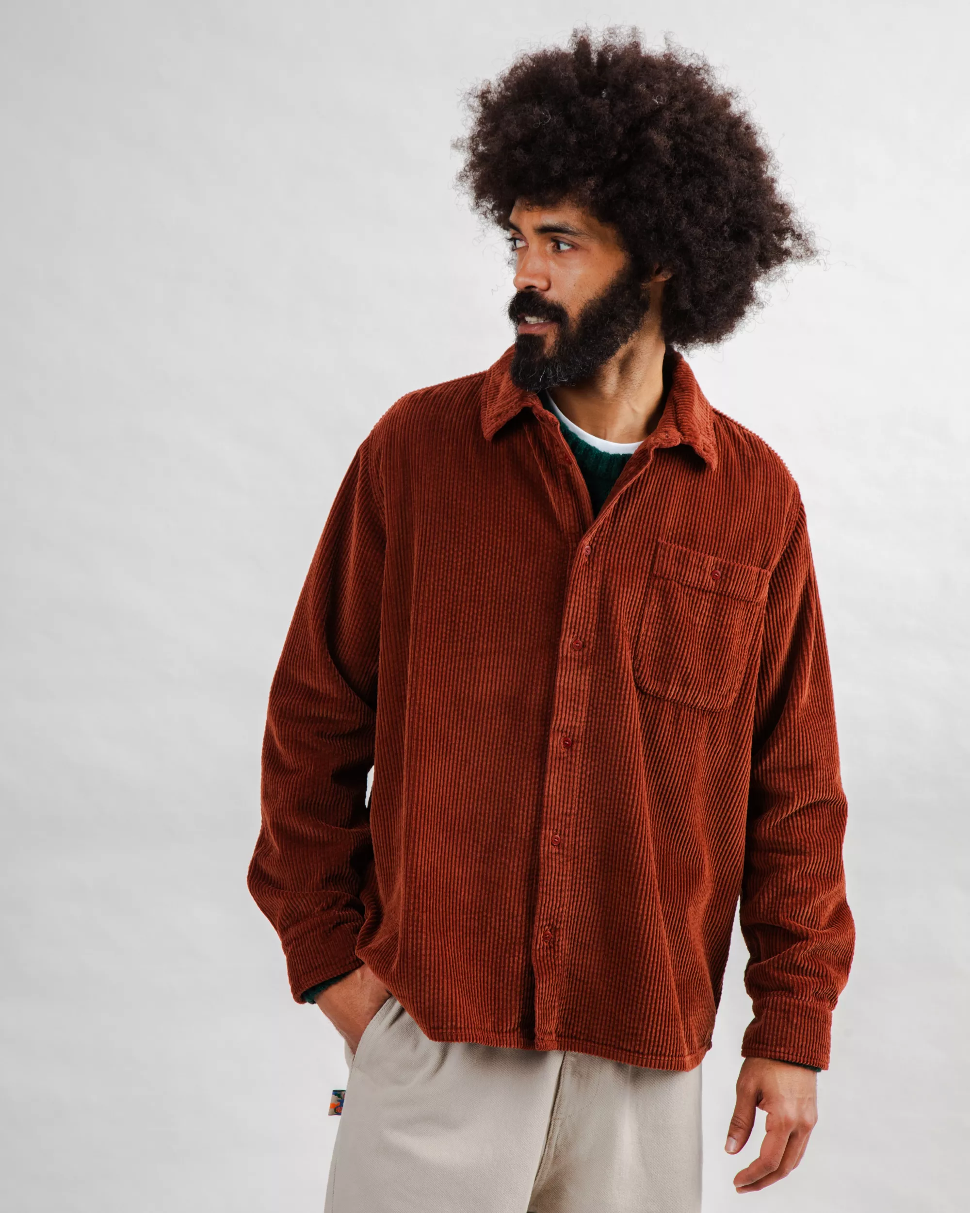 Corduroy Overshirt Copper - Image 2