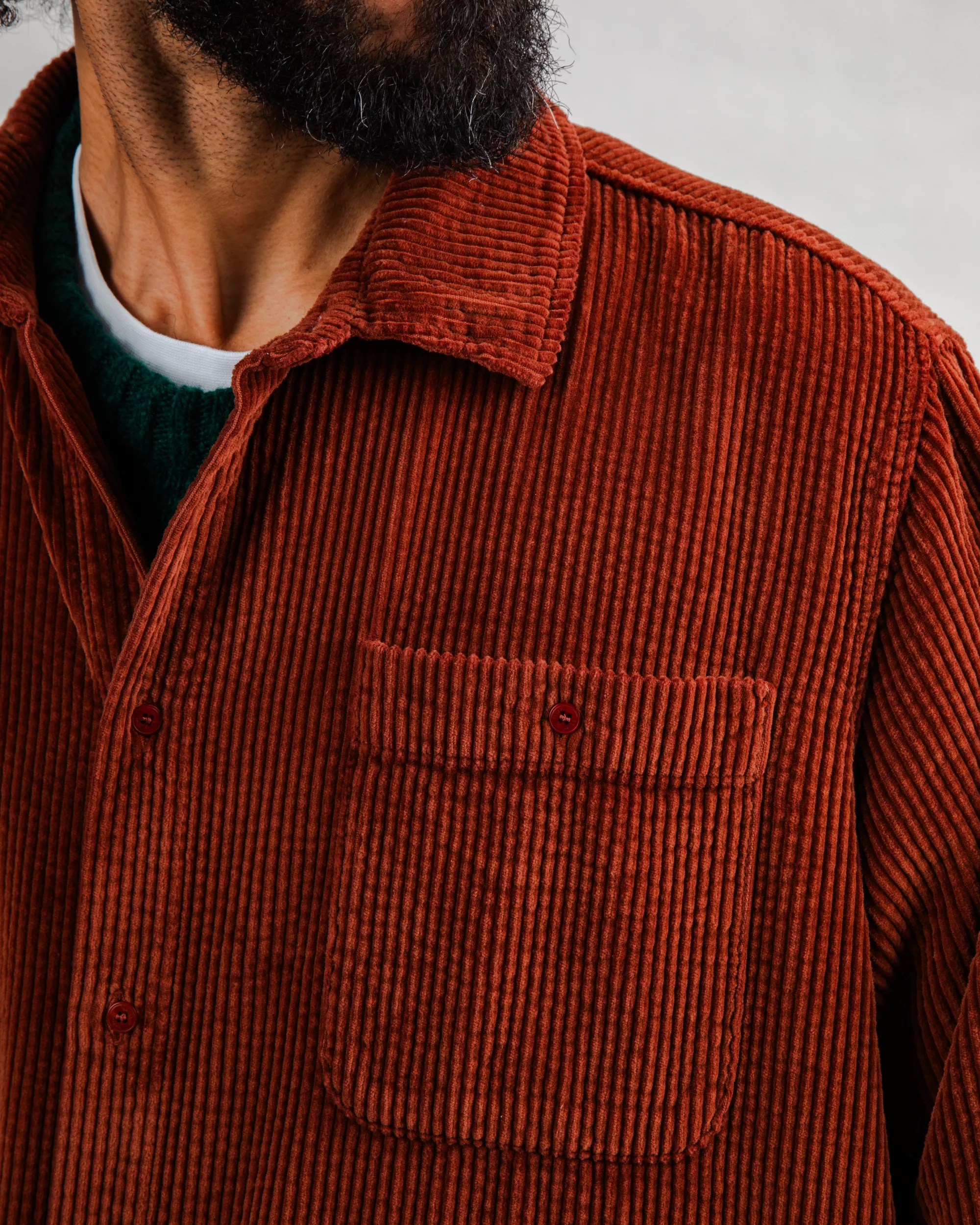 Corduroy Overshirt Copper - Image 4