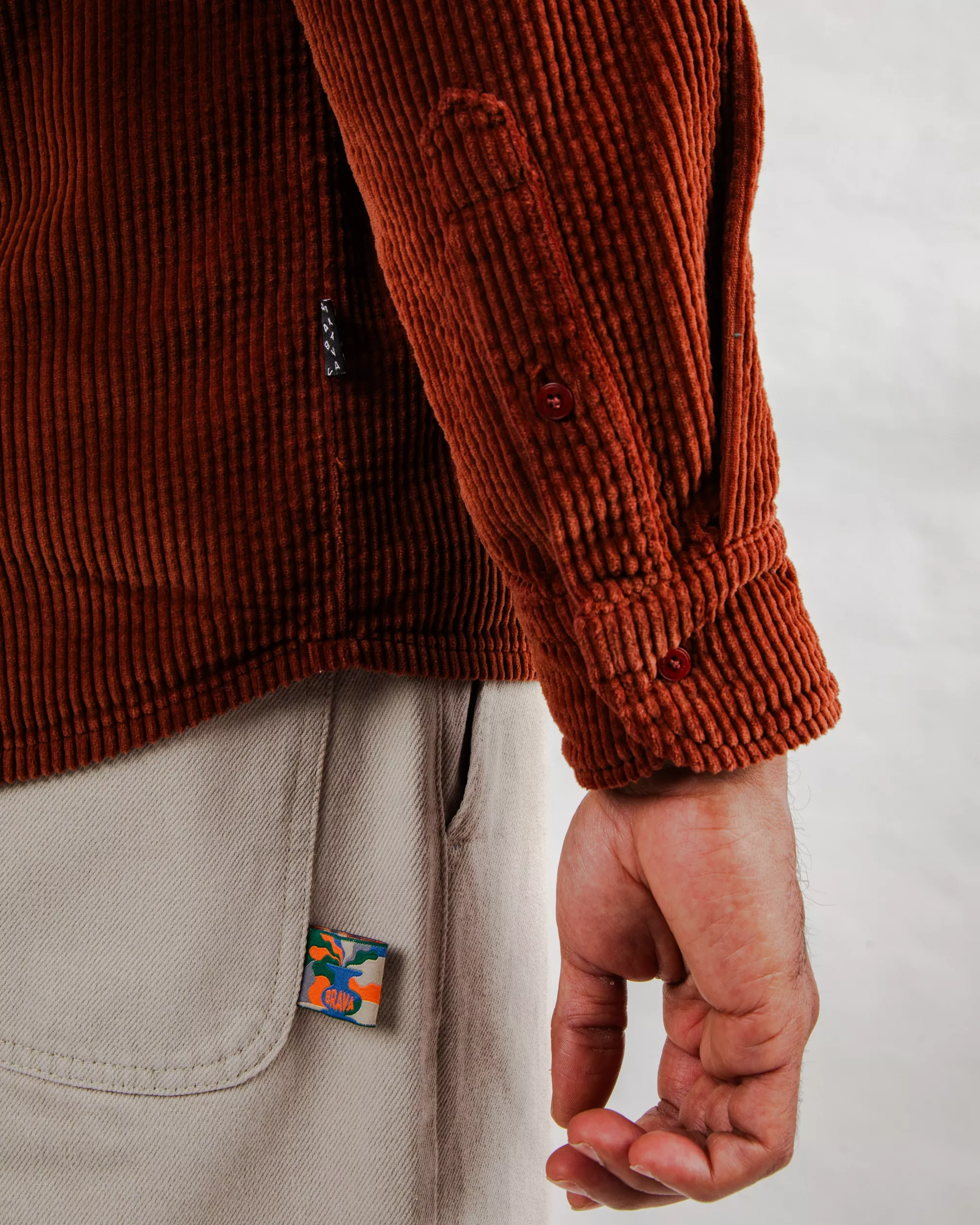 Corduroy Overshirt Copper - Image 7