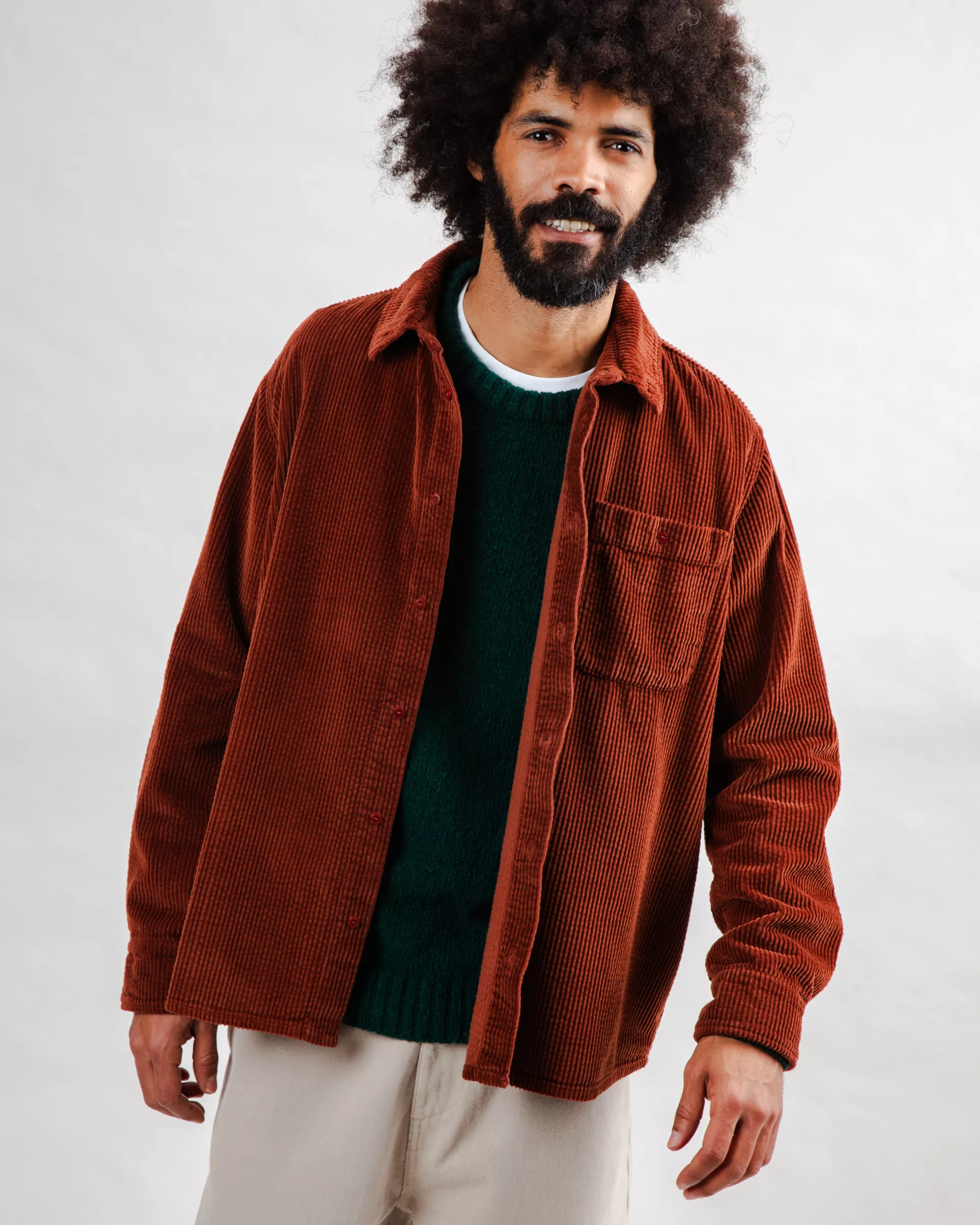 Corduroy Overshirt Copper - Image 9