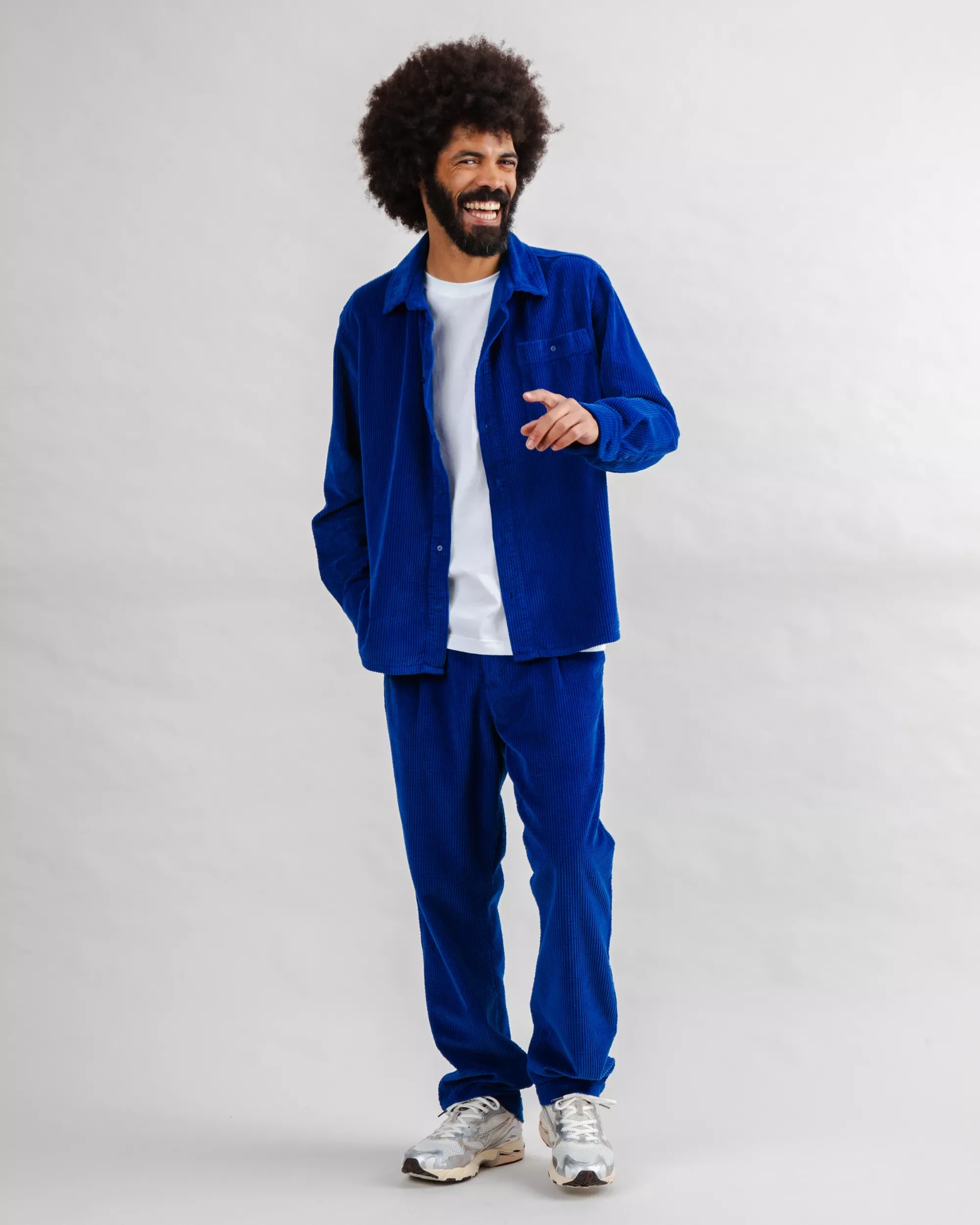 Corduroy Overshirt Klein Blue - Image 3