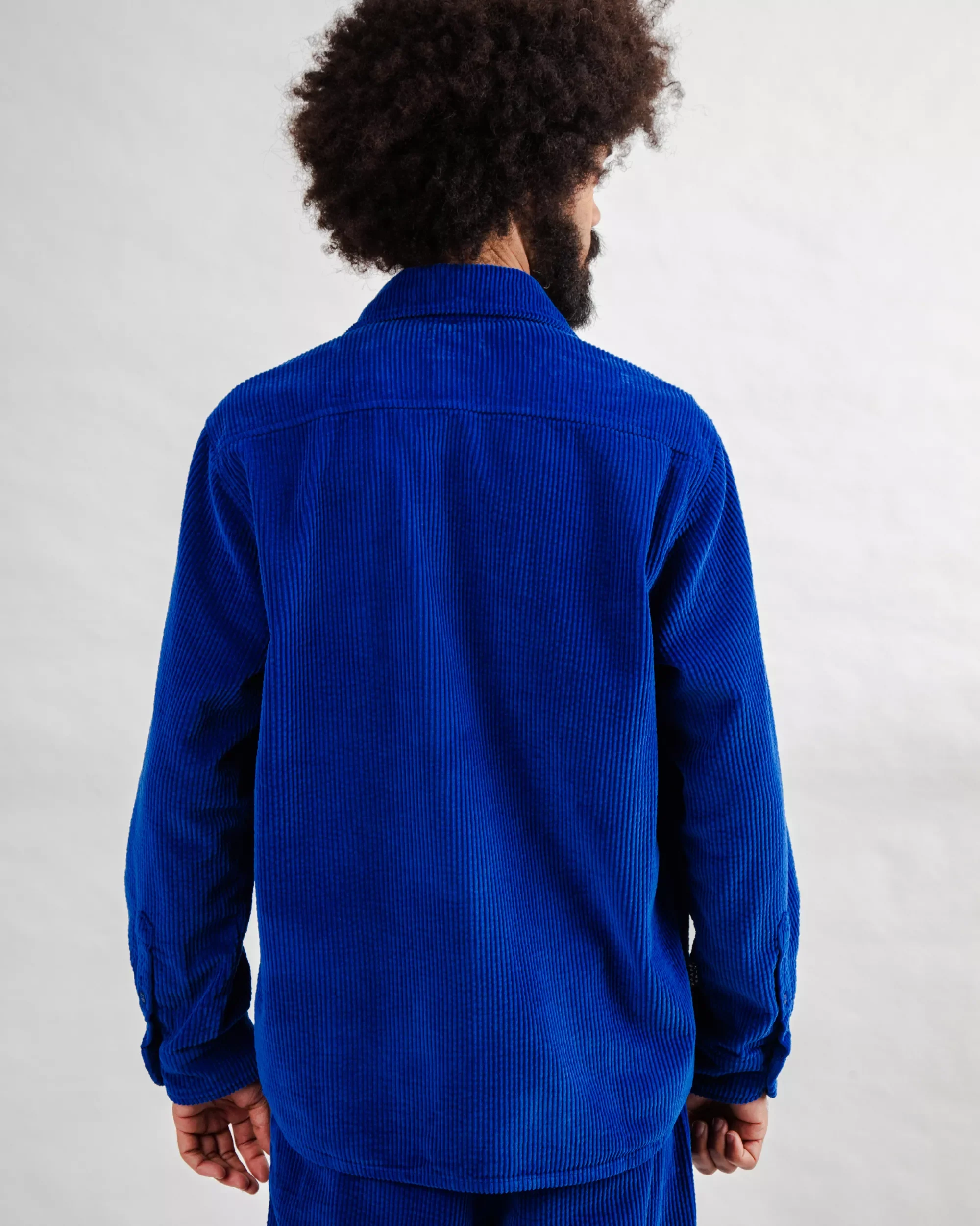 Corduroy Overshirt Klein Blue - Image 5