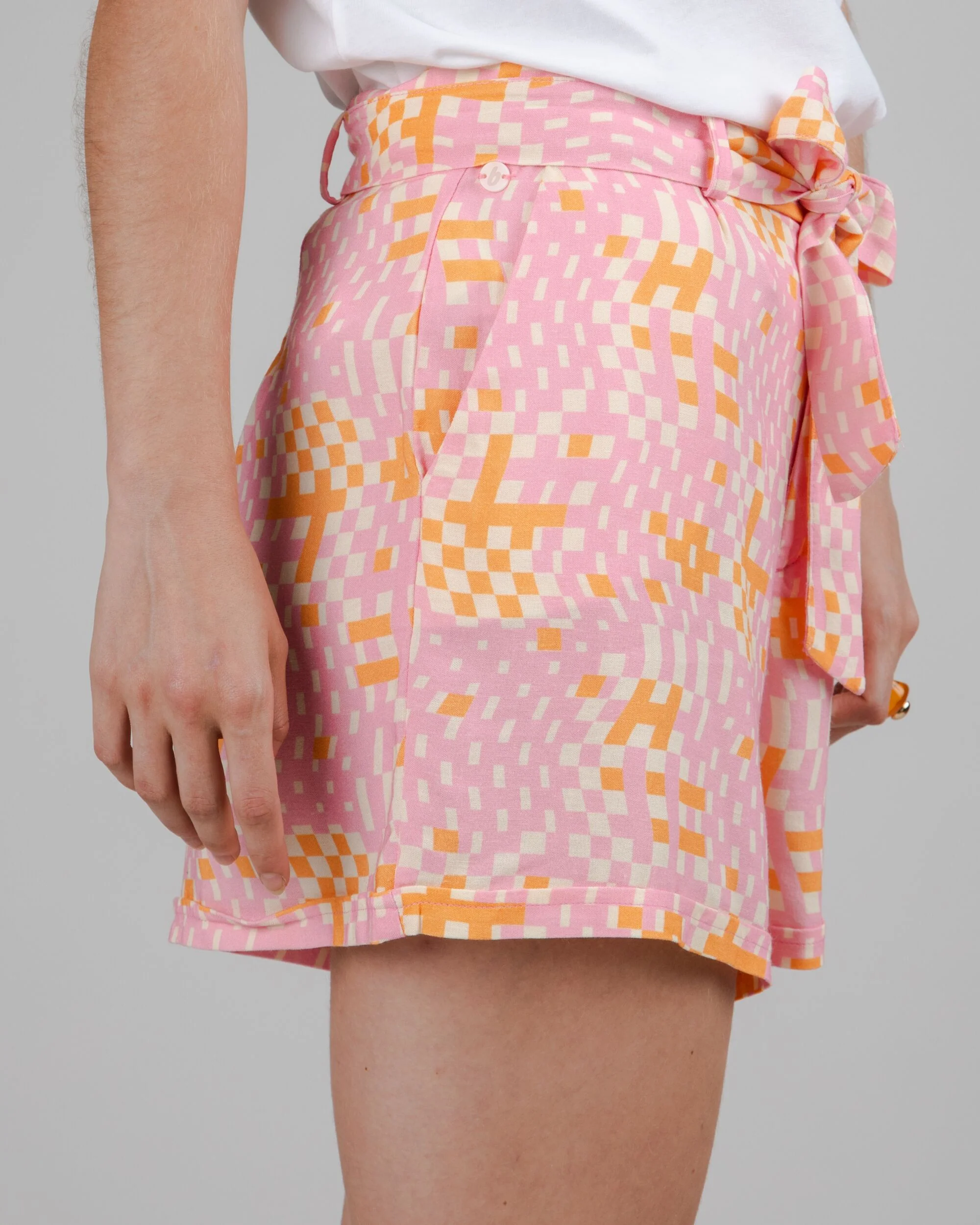Dizzy Belted Shorts Rose - Image 4