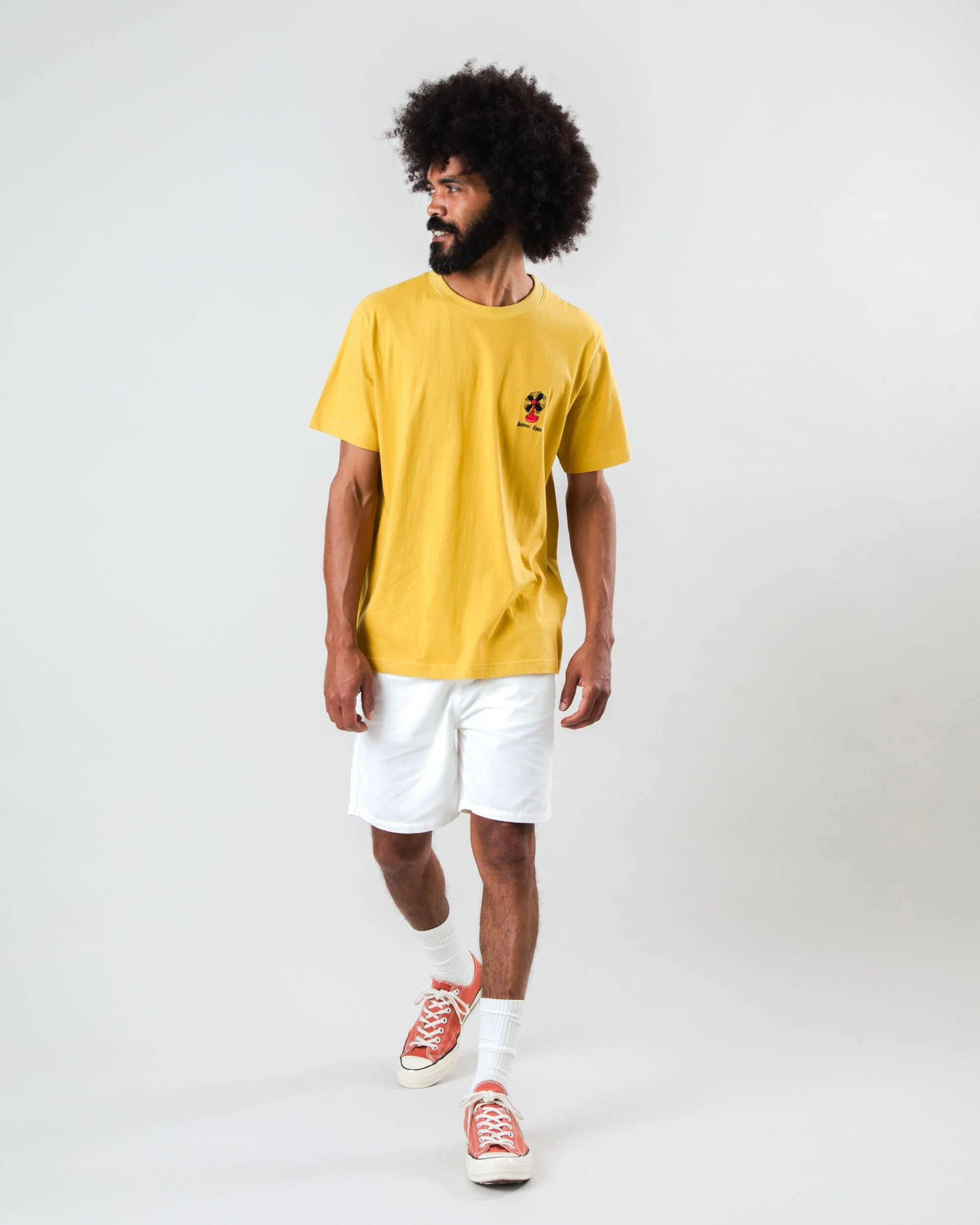 Have Fan T-shirt Yellow - Image 3