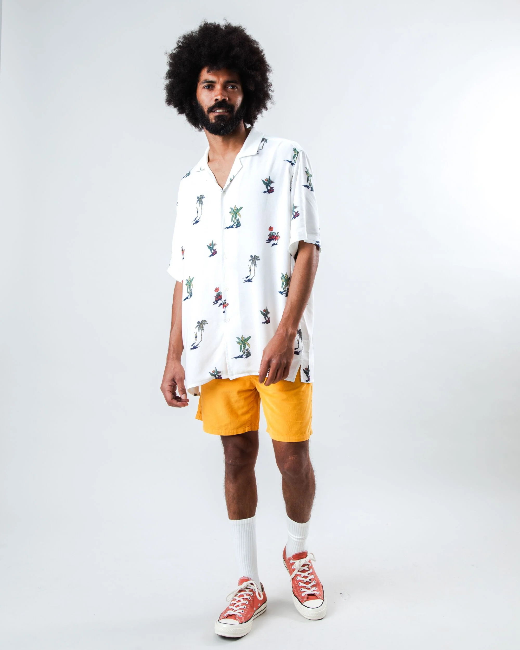 Helios Small Aloha Shirt Ecru - Image 2
