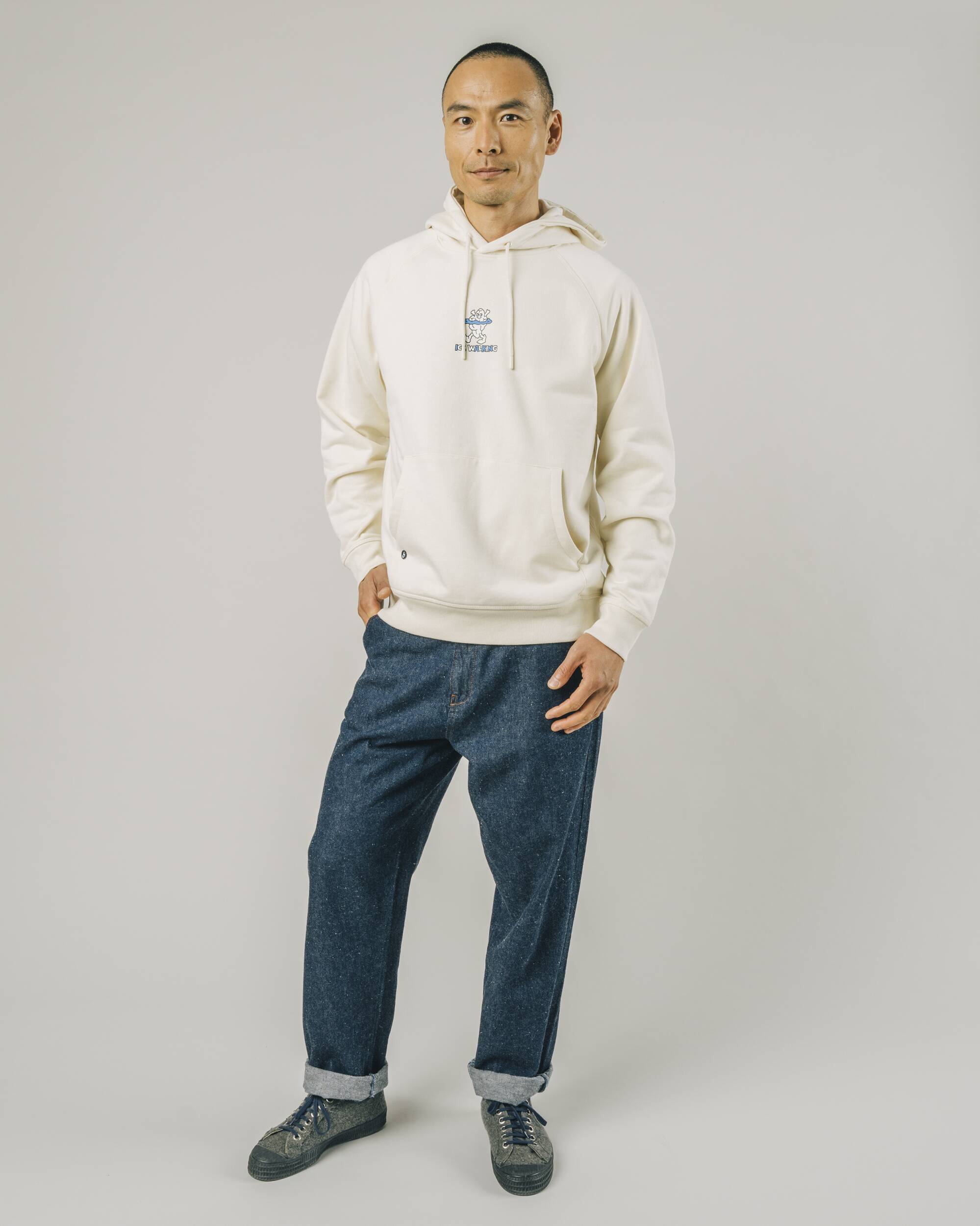 Ice Walking Hoodie Ecru - Image 3