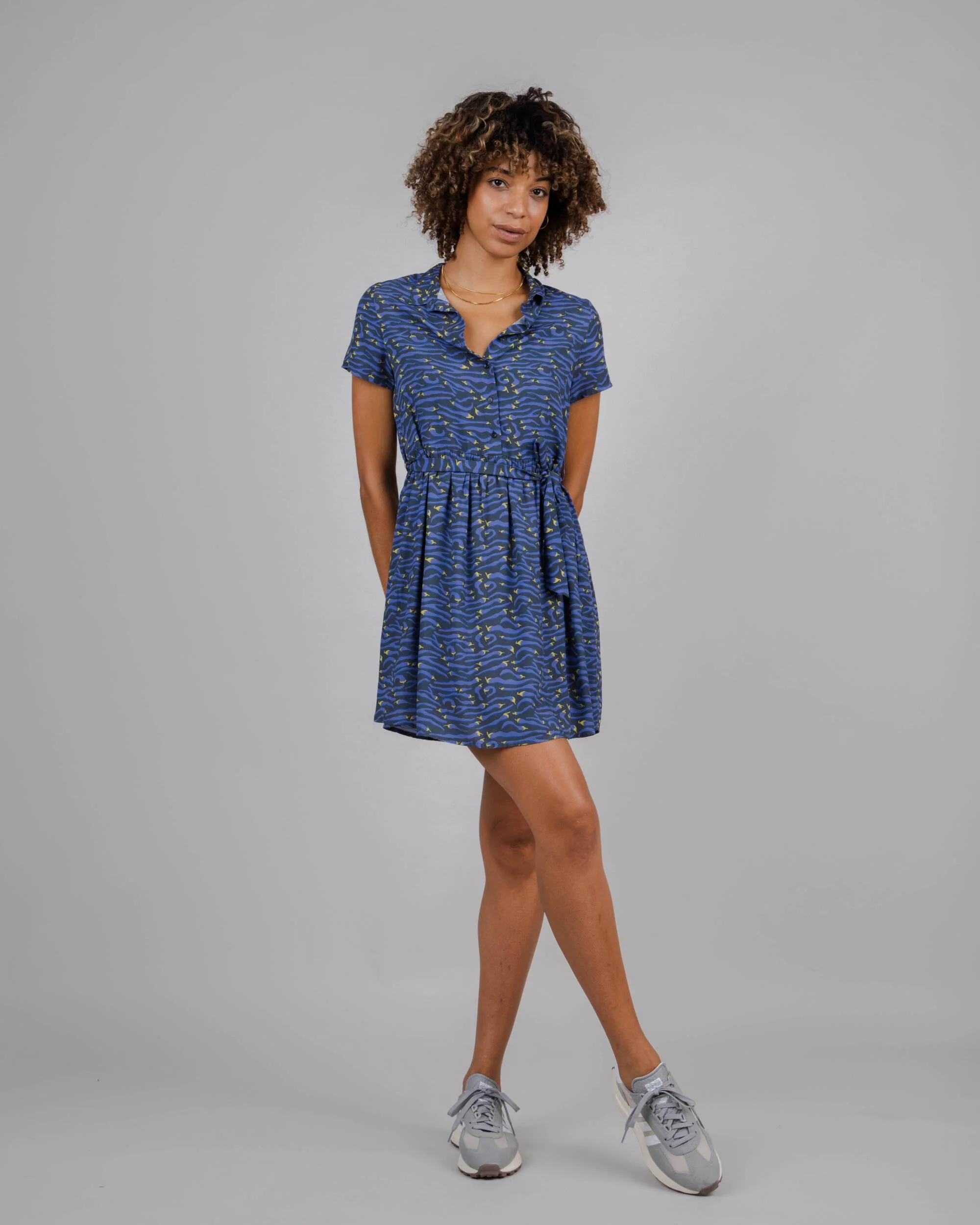 Jalapeño Short Dress Navy - Image 2