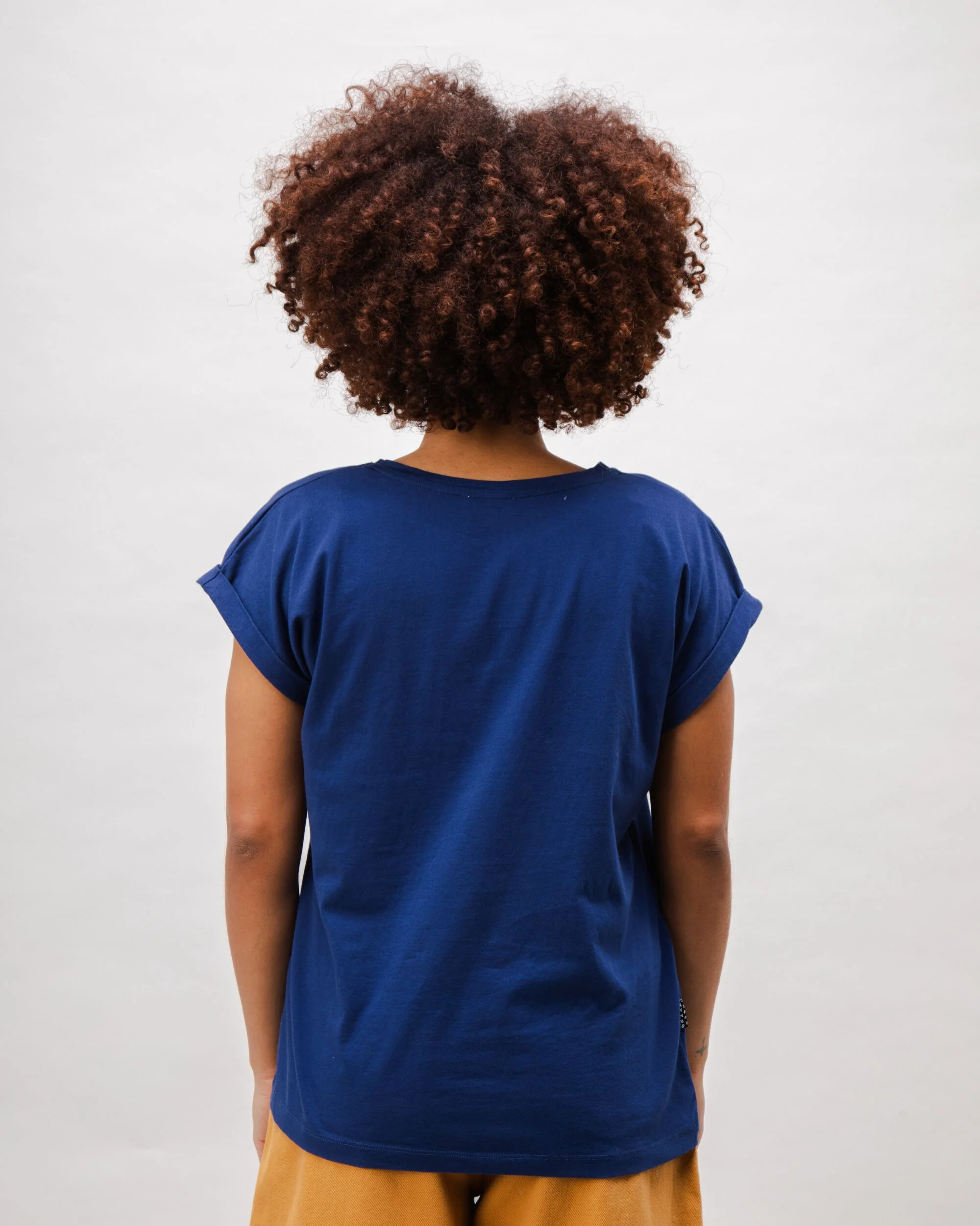 Jellyfish Scoop Cotton Tee Navy - Image 5