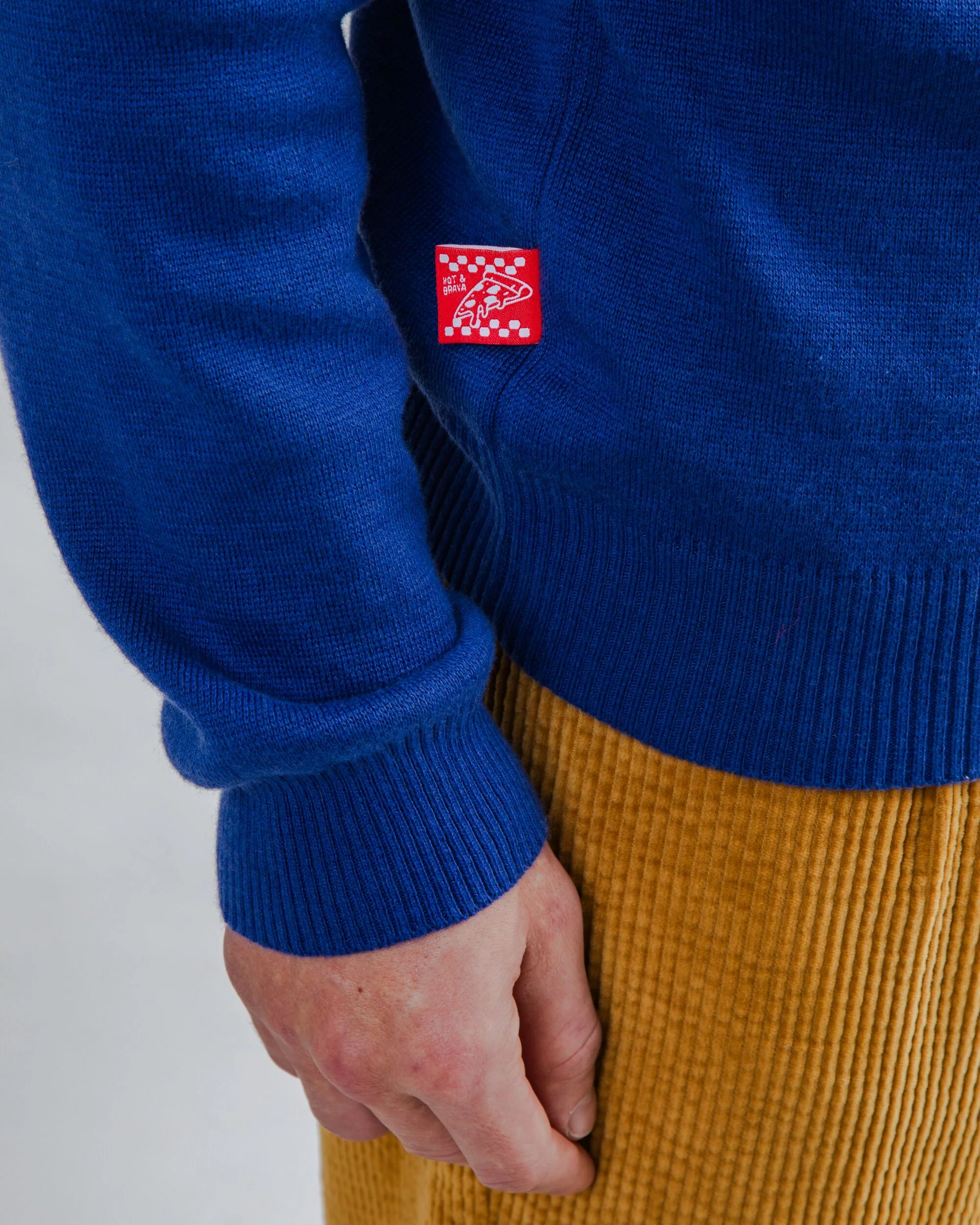 Knitted Polo Blue - Image 6