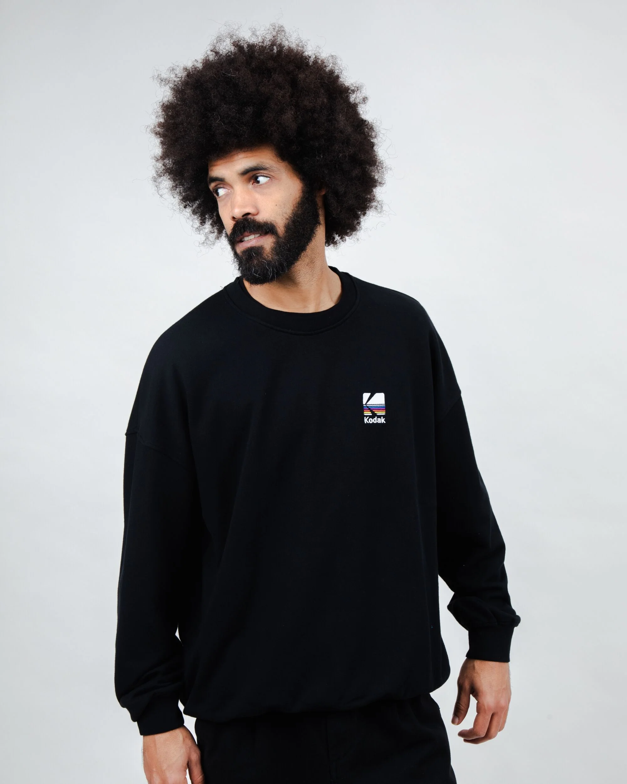 Kodak Color Oversize Sweatshirt Black - Image 2