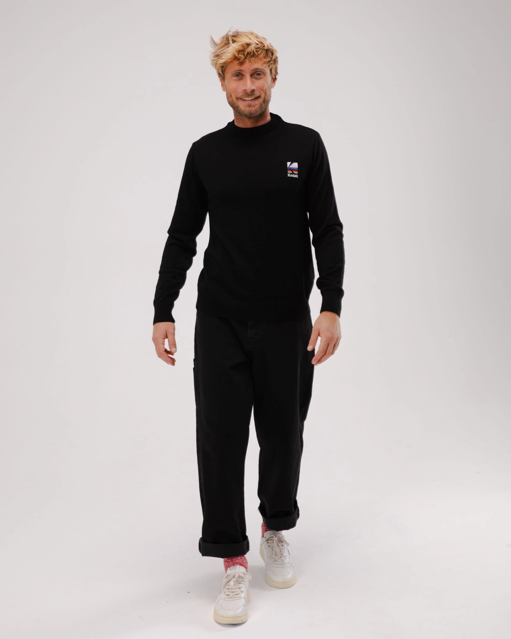 Kodak Logo Wool Sweater Black - Image 5