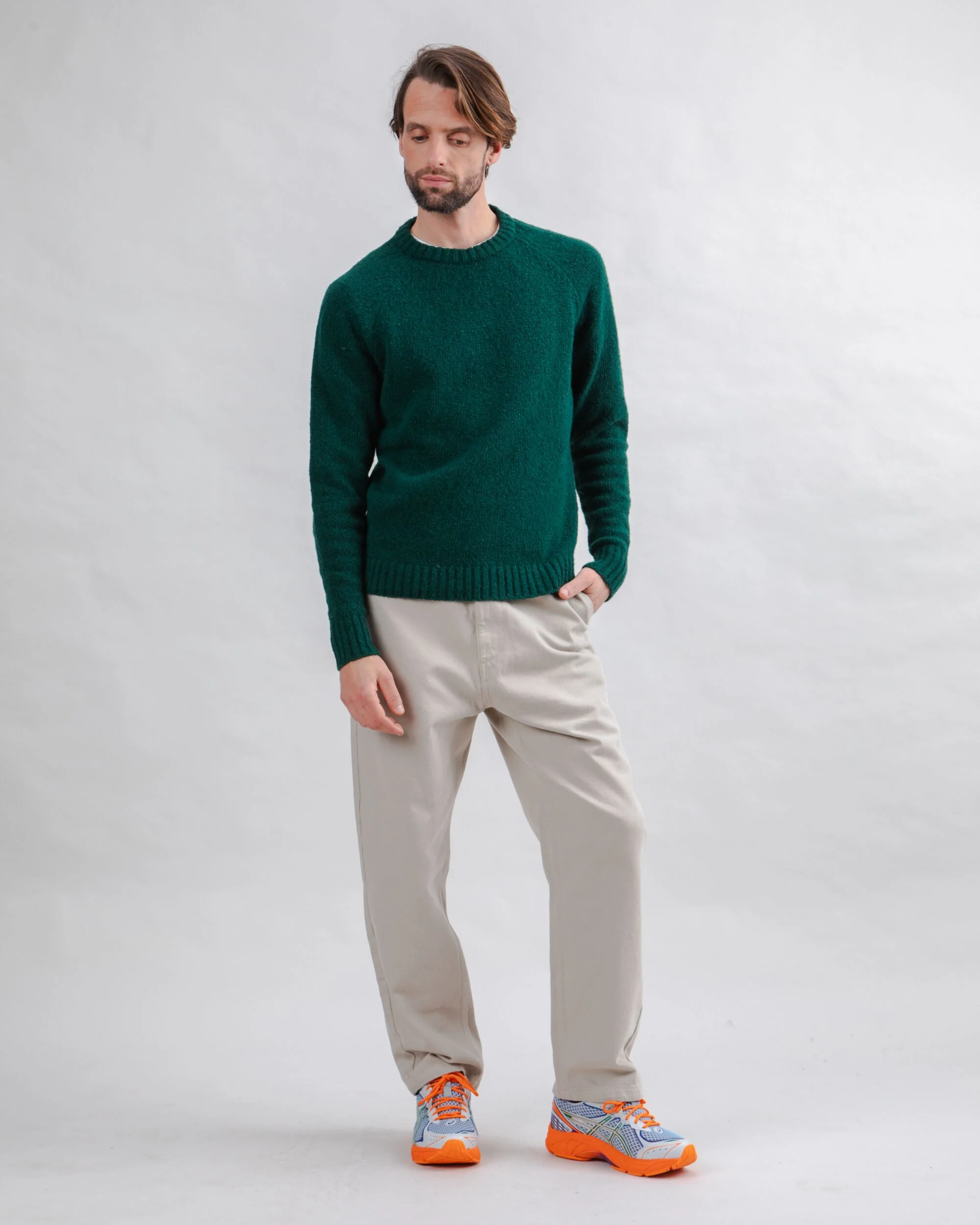 Loose Relaxed Pants Beige - Image 3
