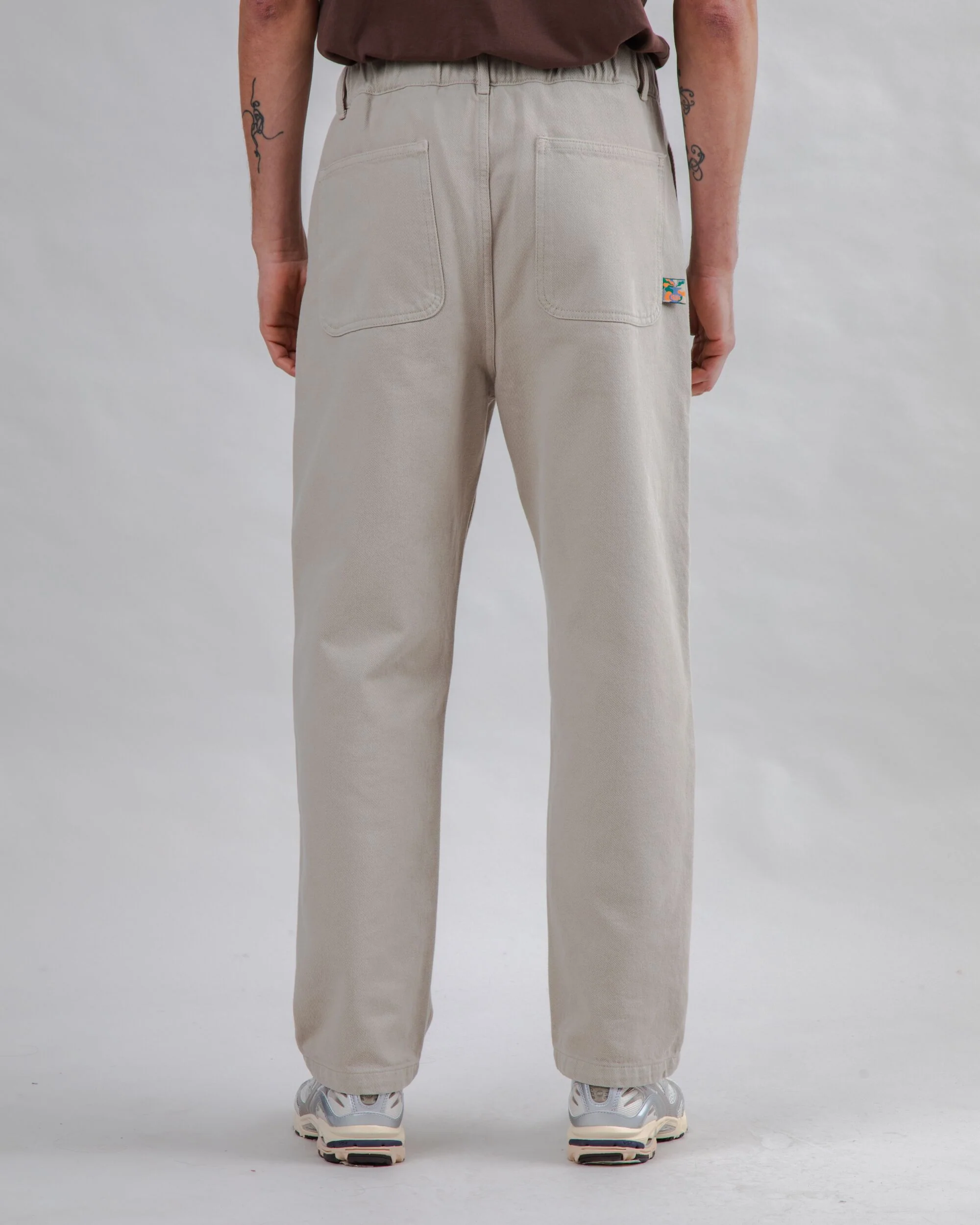 Loose Relaxed Pants Beige - Image 5