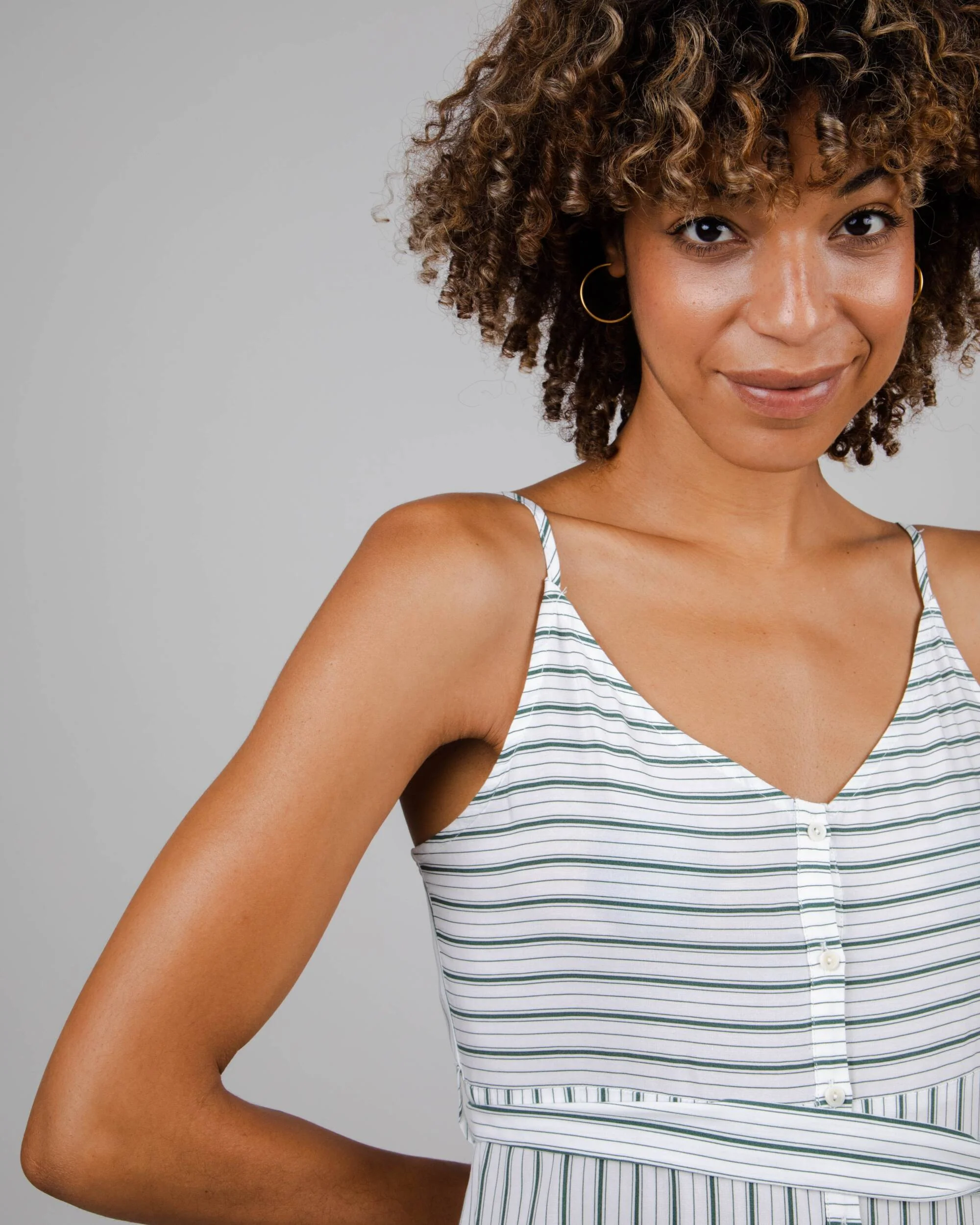 Mix Strap Dress Kale - Image 5