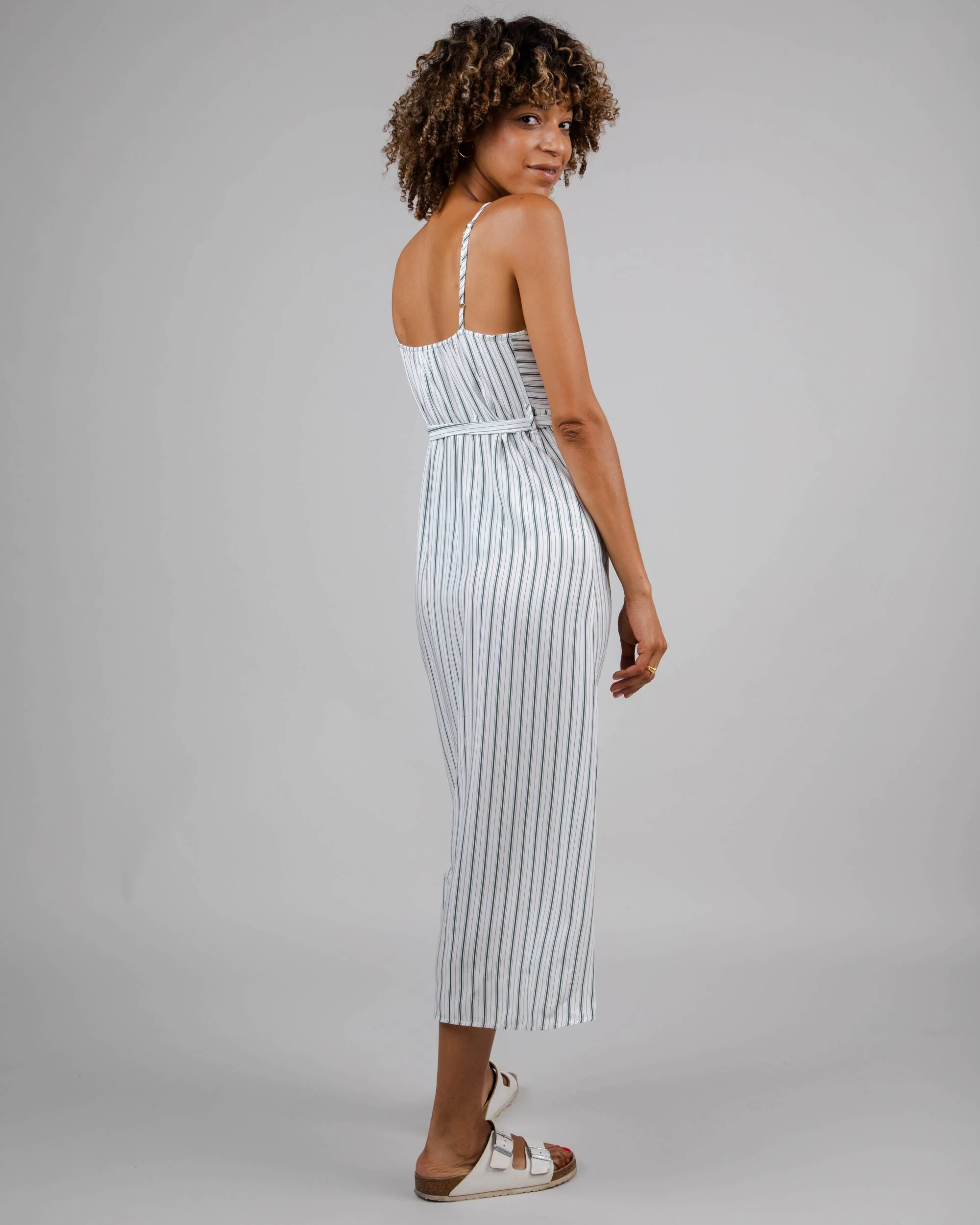 Mix Strap Dress Kale - Image 7