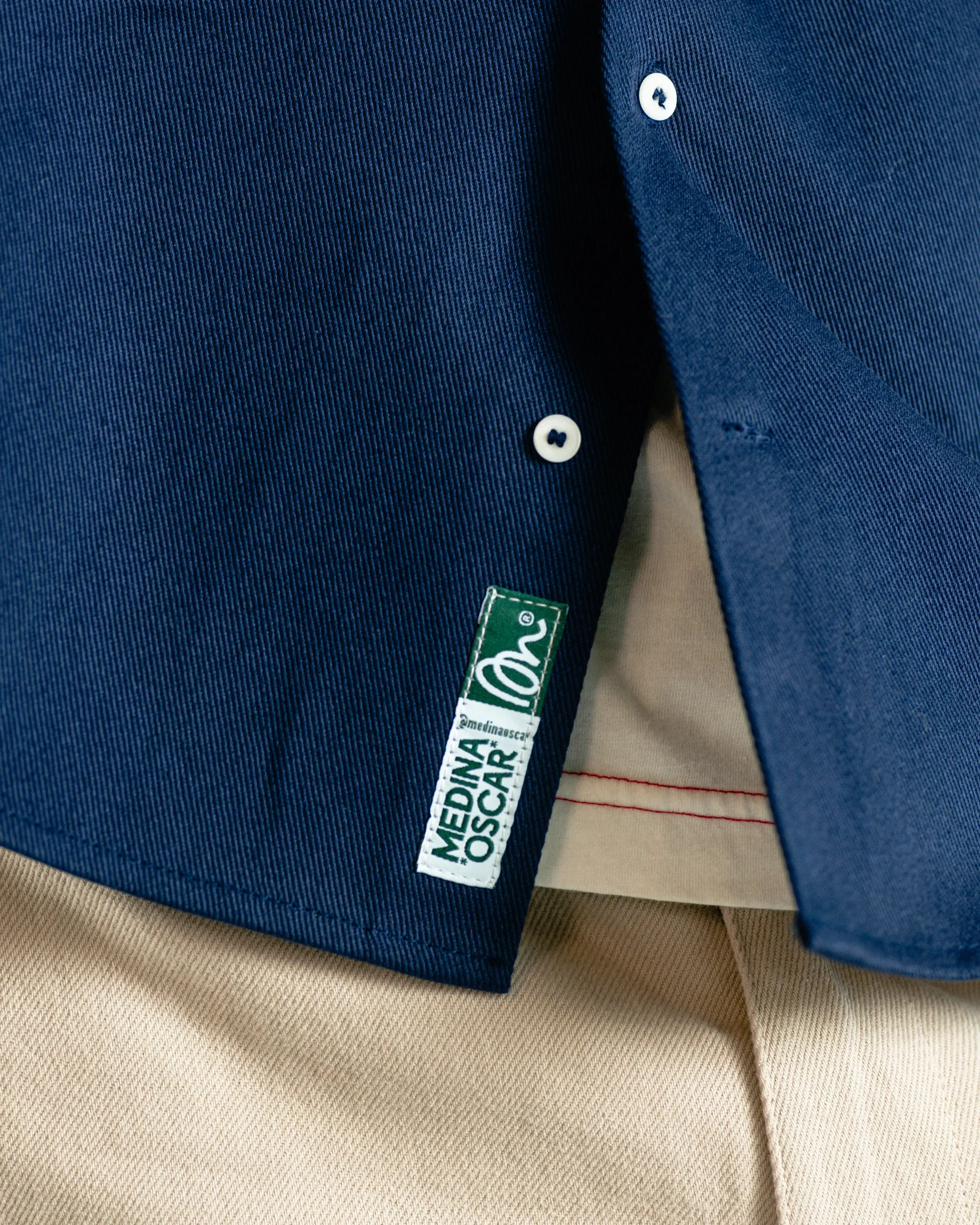 The Indoor Society Overshirt Blue - Image 6